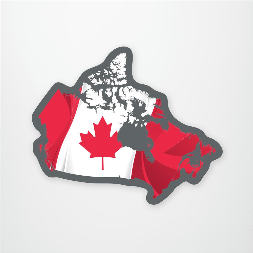 Canada Map Vinyl Sticker