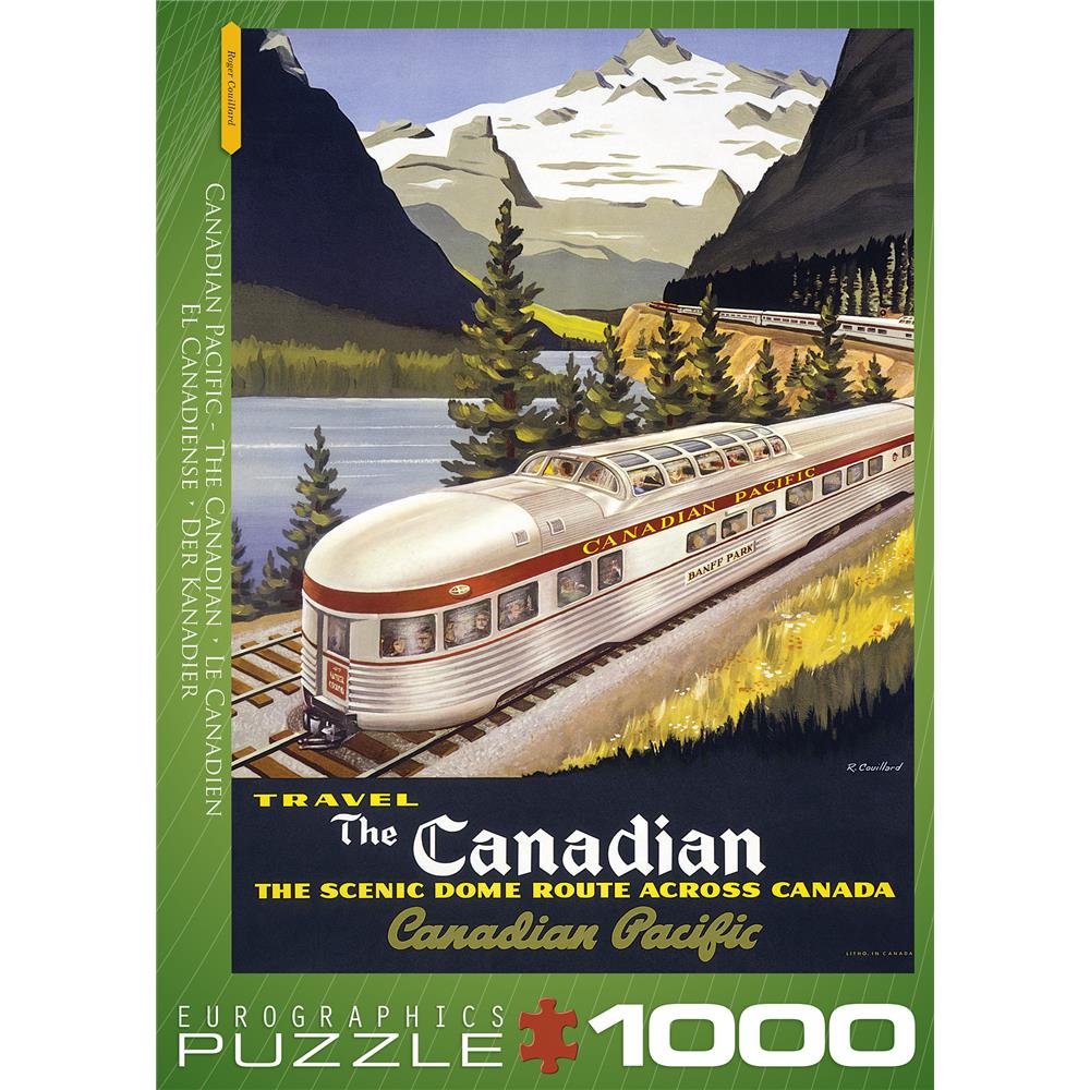 Beautiful Lake Louise Canadian Pacific Rail Jigsaw Puzzle (1000 Piece) - Online Exclusive