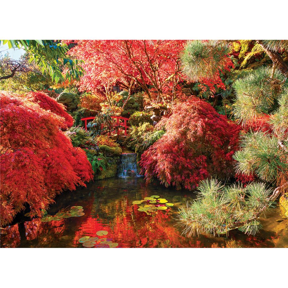 Buchart Gardens Japanese Garden Jigsaw Puzzle (1000 Piece) - Online Exclusive