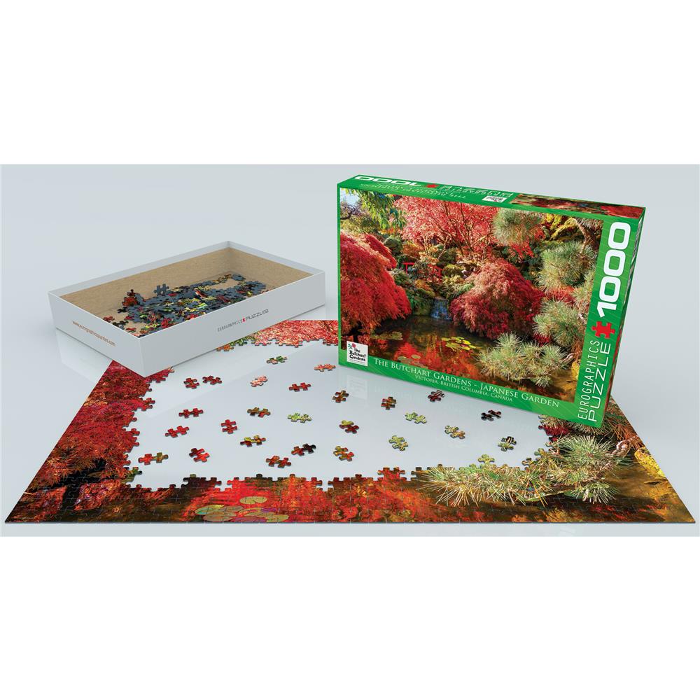 Buchart Gardens Japanese Garden Jigsaw Puzzle (1000 Piece) - Online Exclusive