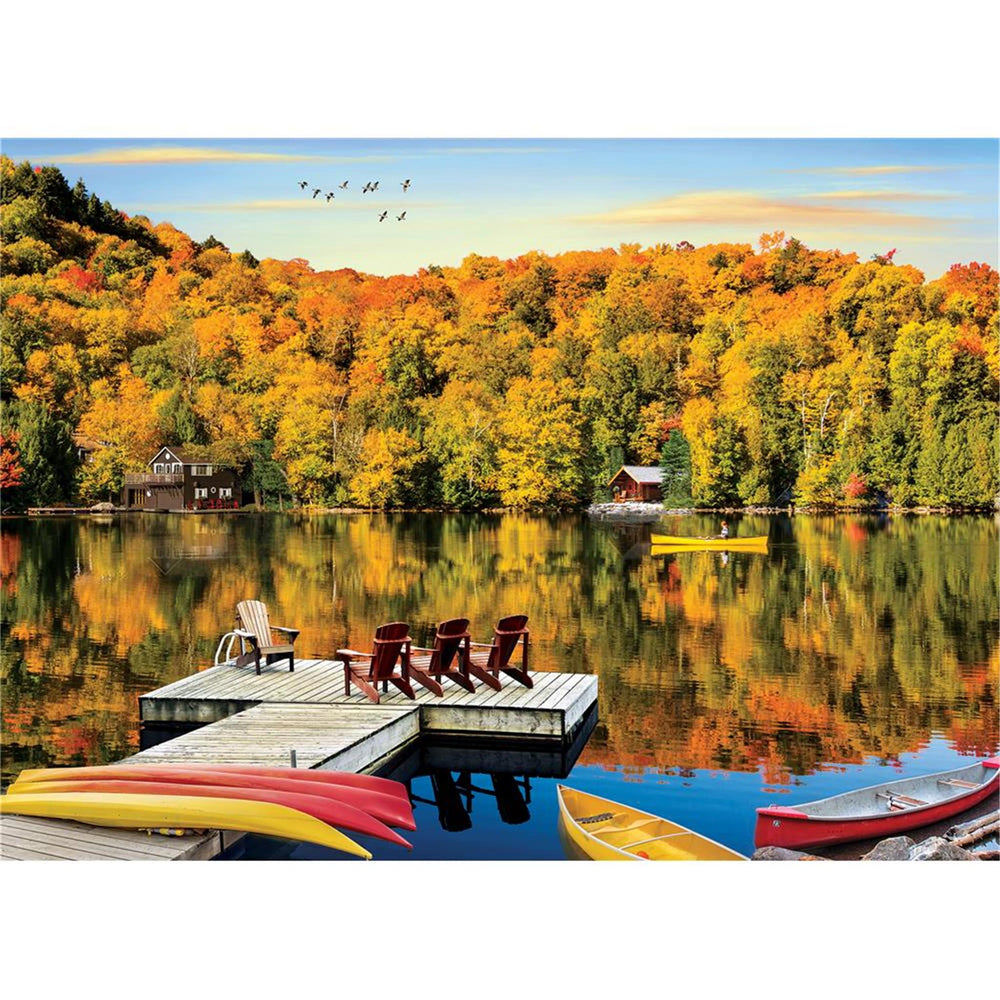 Lakeside Cottage Quebec Jigsaw Puzzle (1000 Piece) - Online Exclusive