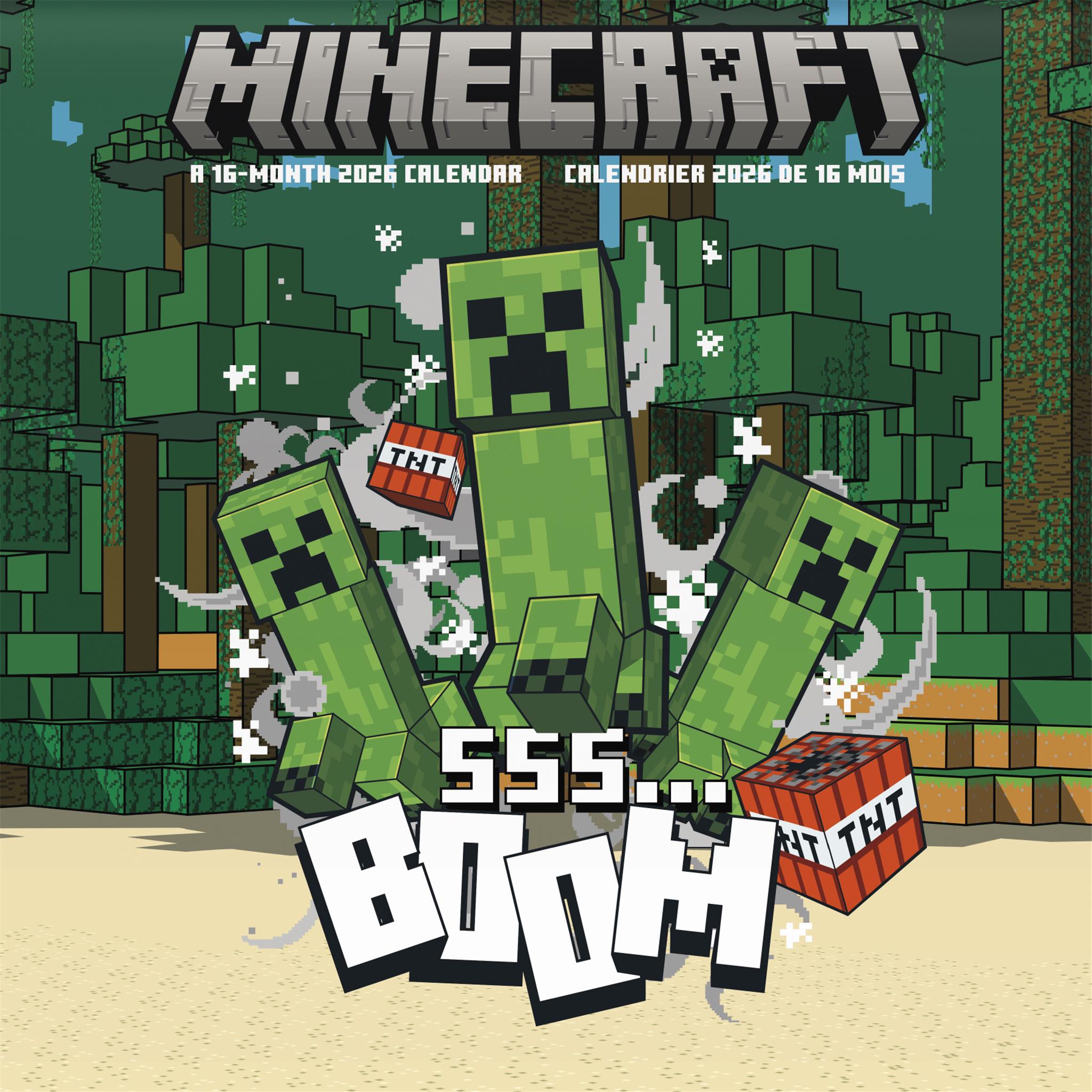 Minecraft Bilingual 2026 Mini Calendar