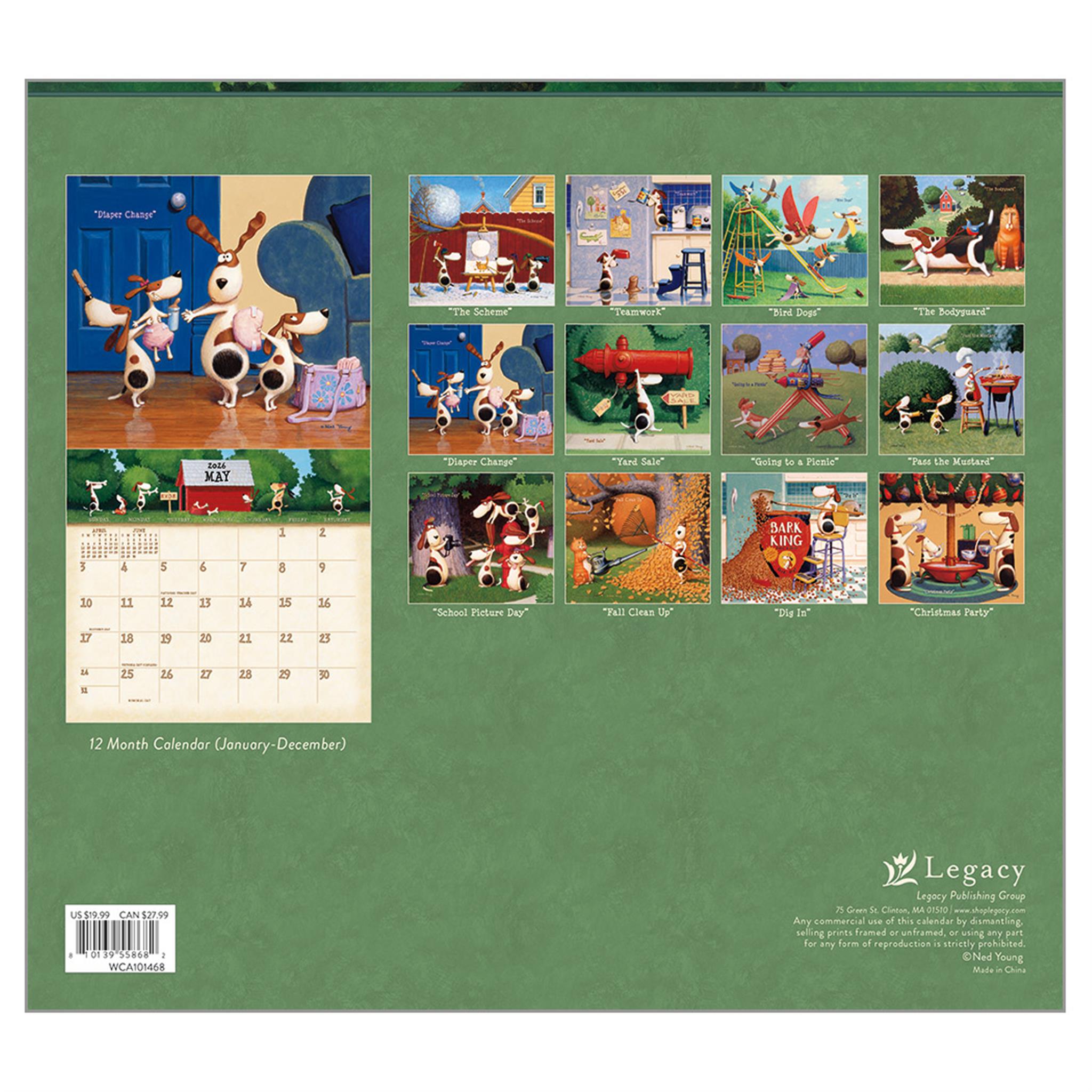 A Dogs Life 2026 Deluxe Wall Calendar