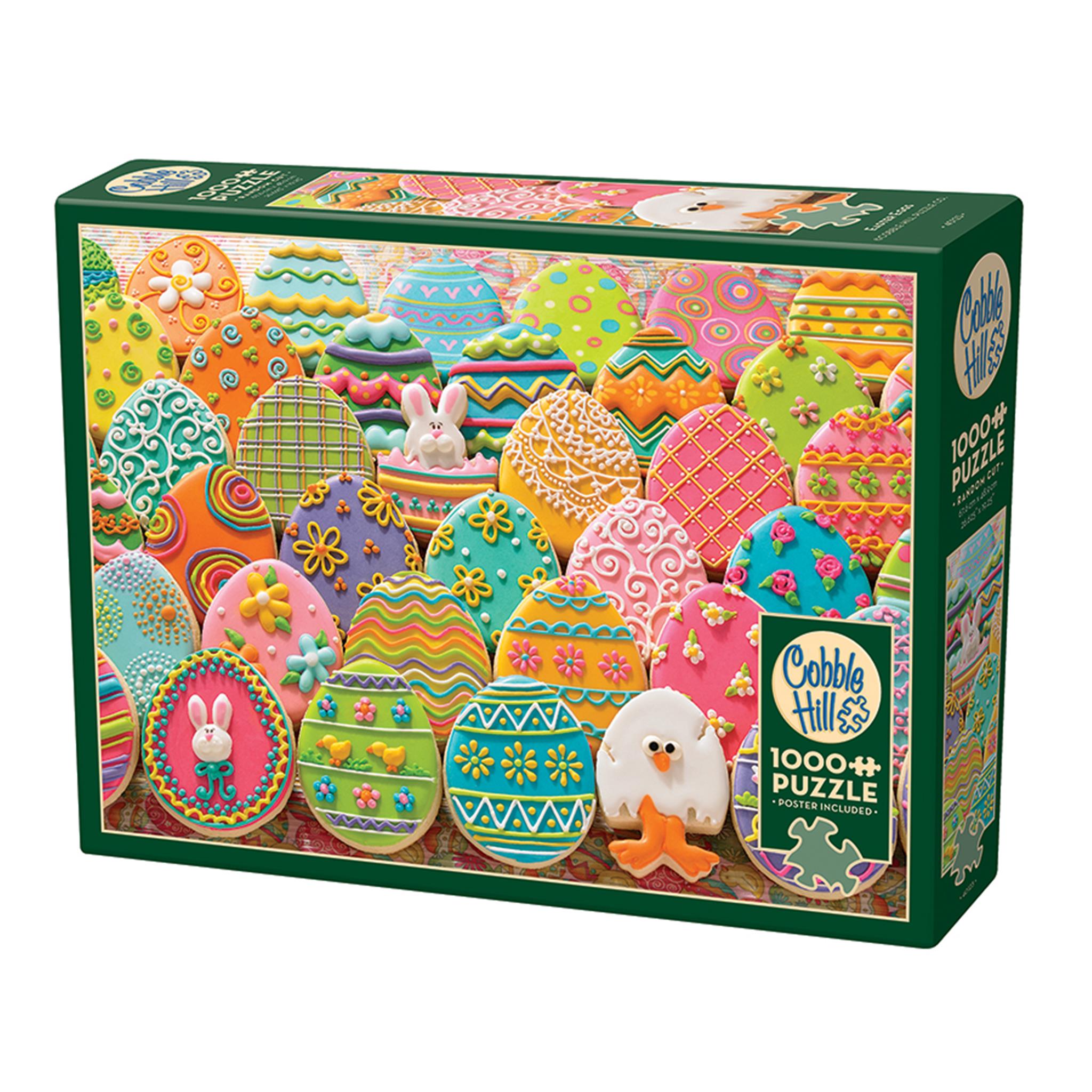 Easter Eggs 1000 Piece Puzzle Cobble Hill - Calendar Club Canada
