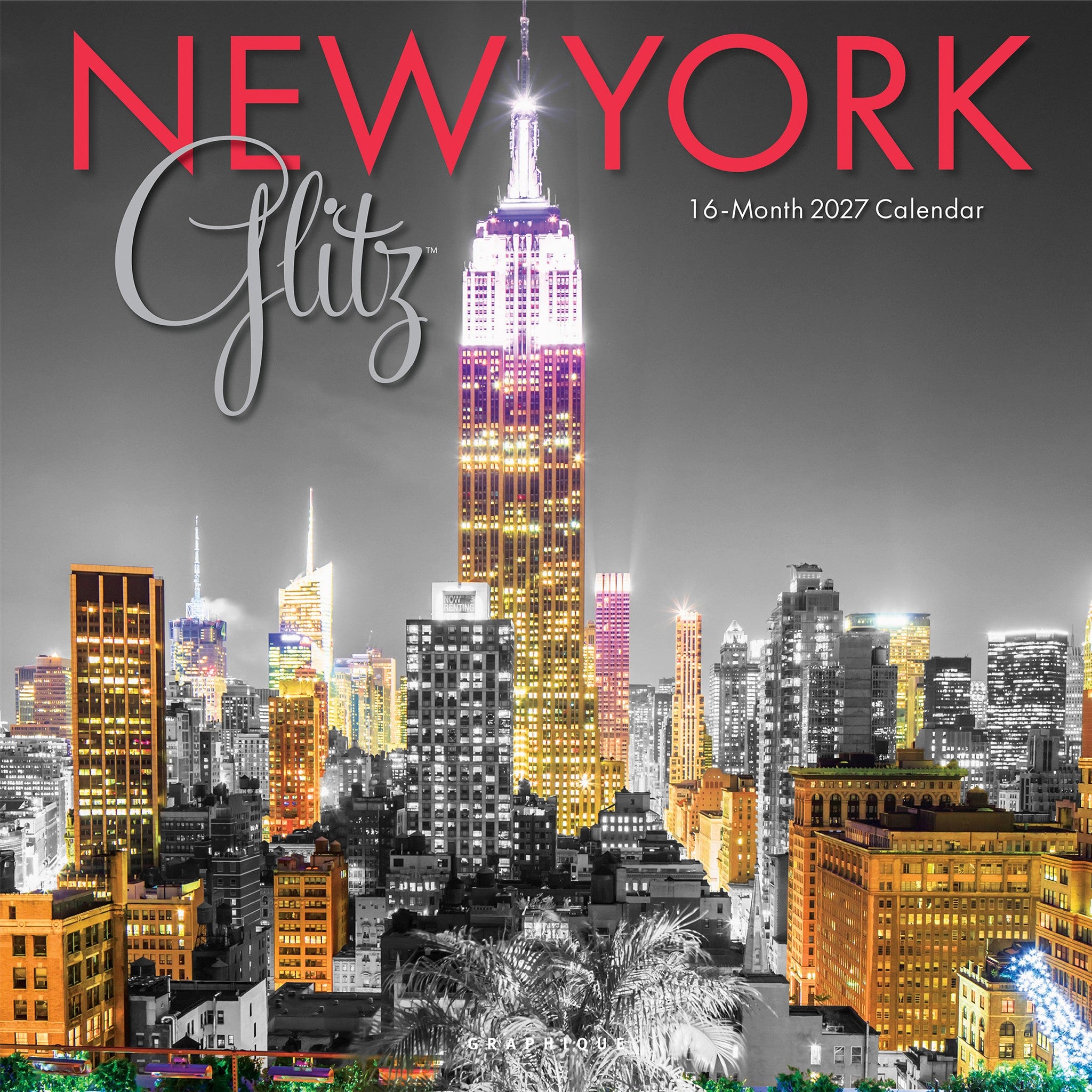 New York Glitz 2027 Wall Calendar