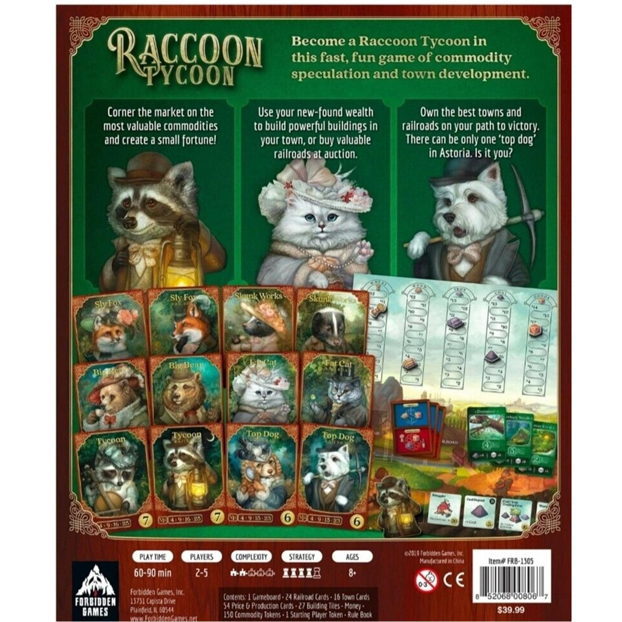 Raccoon Tycoon Strategy Game - Calendar Club Canada