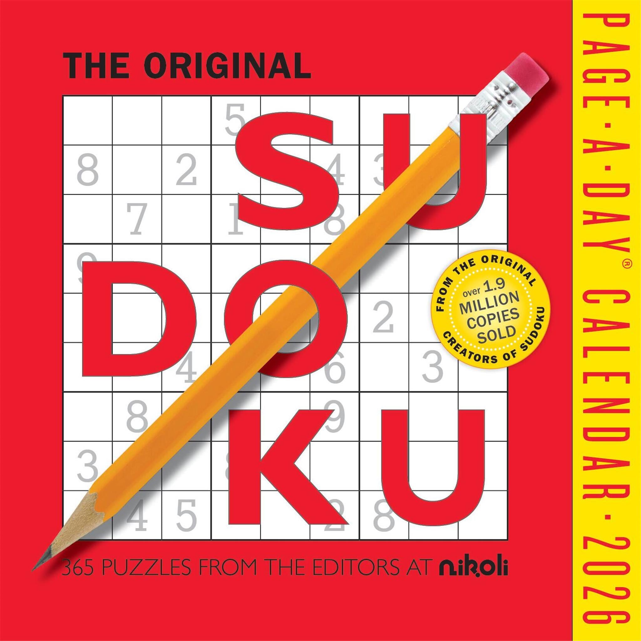 Sudoku 2026 Box Calendar