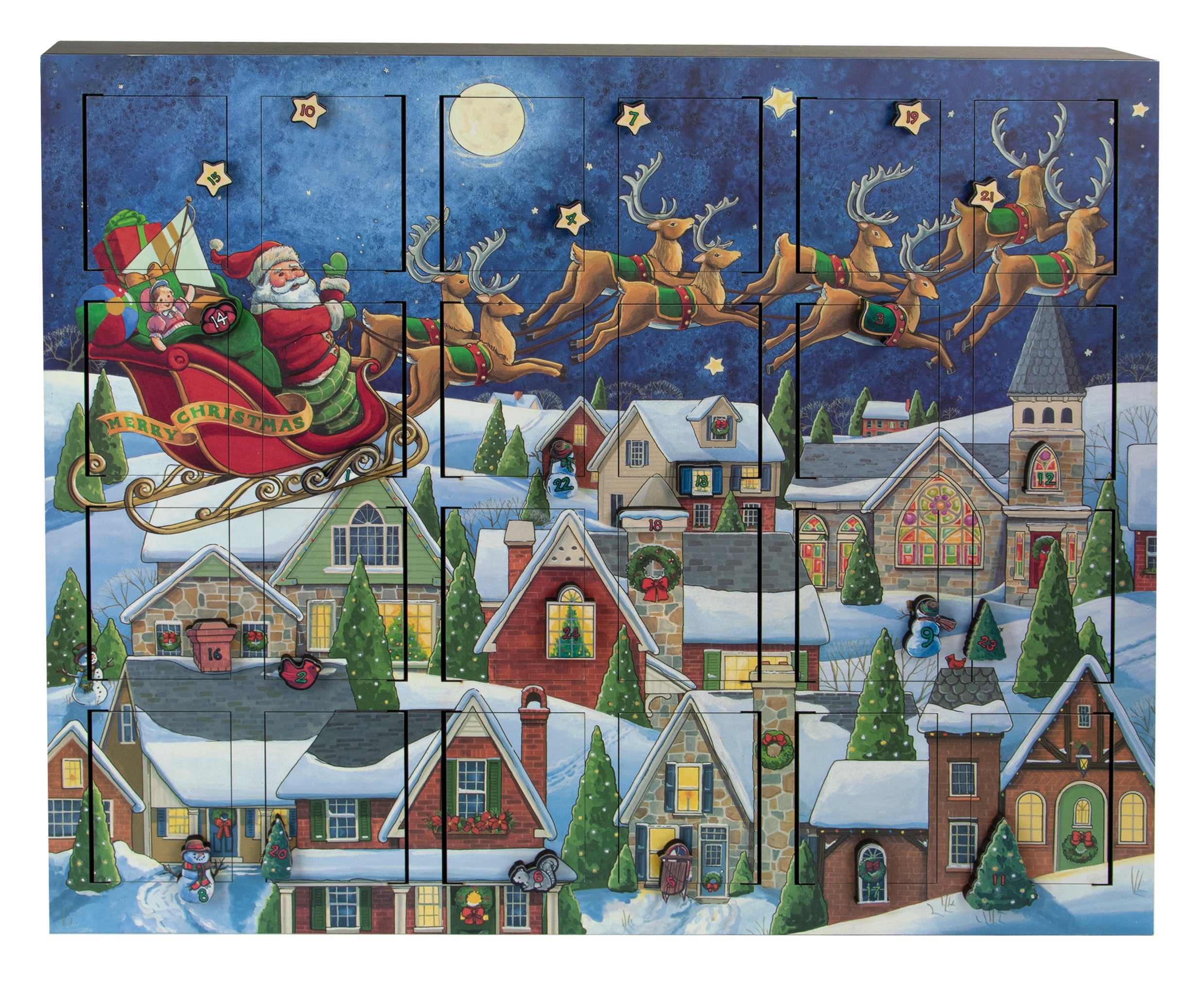 688524031658 Musical Santas Sleigh Advent Calendar Byers Choice Ltd 688524031658 Musical Santas Sleigh Advent Calendar Byers Choice Ltd