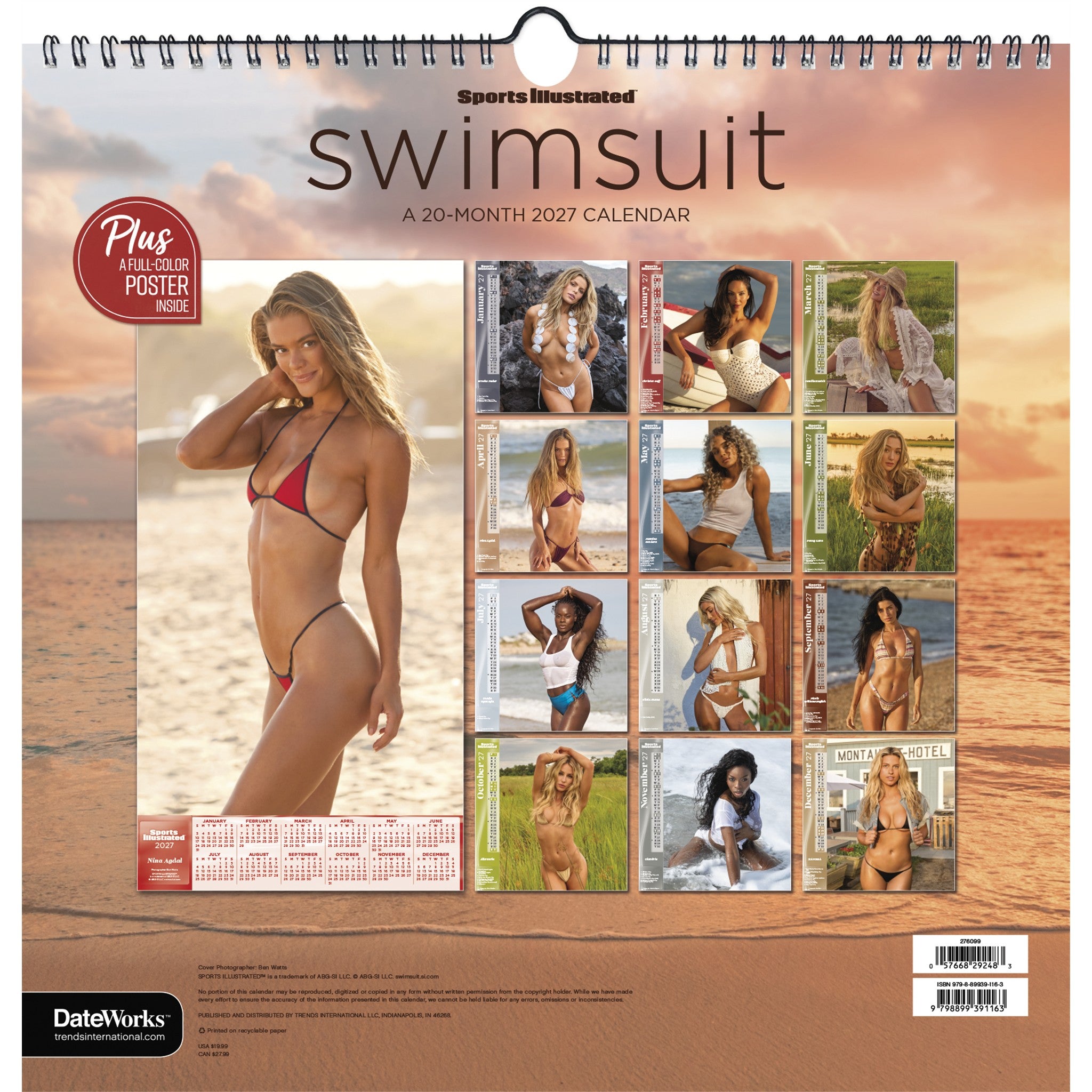 Sports Illustrated Swimsuit 2027 Wall Calendar - Online Only