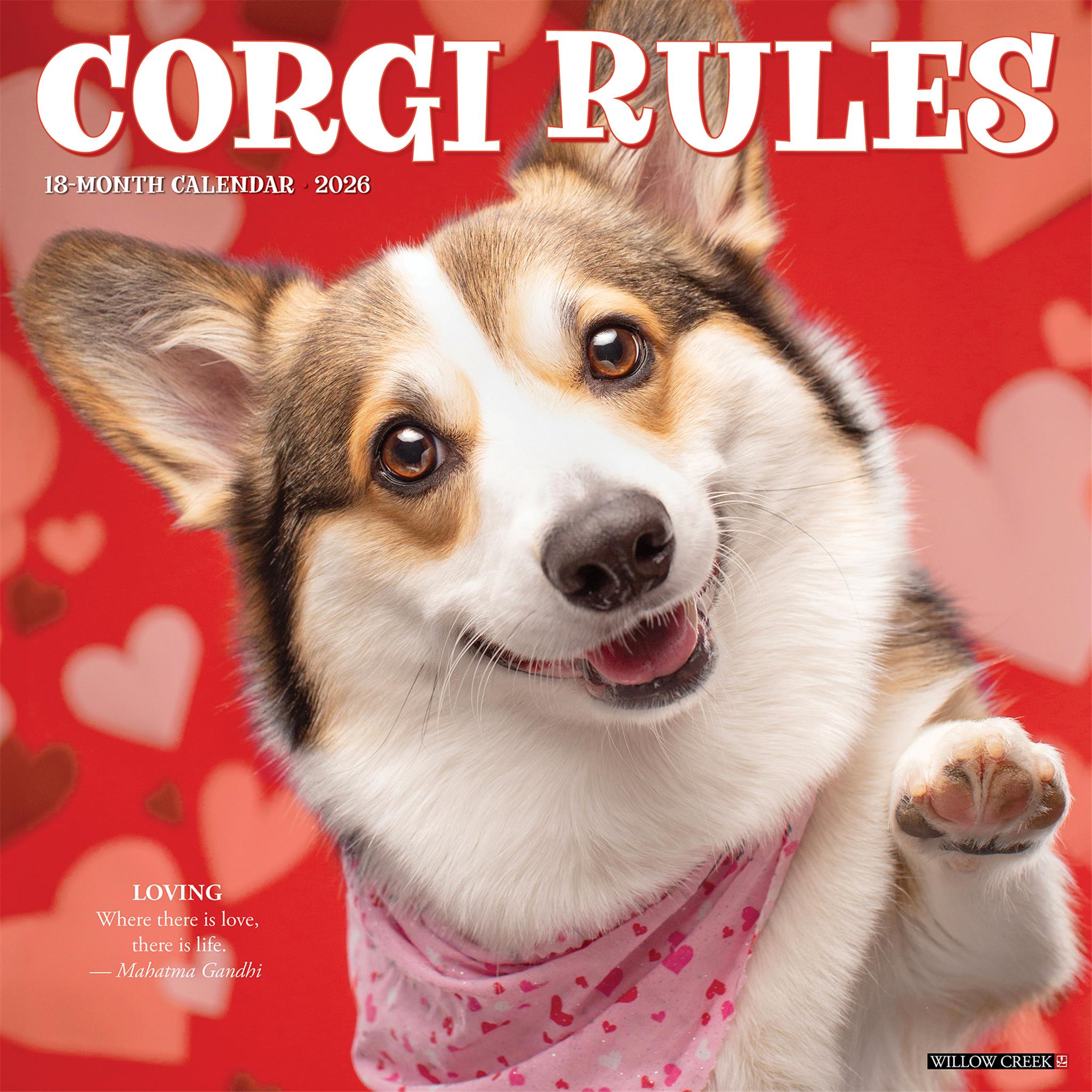 Corgi Rules 2026 Wall Calendar - Online Only