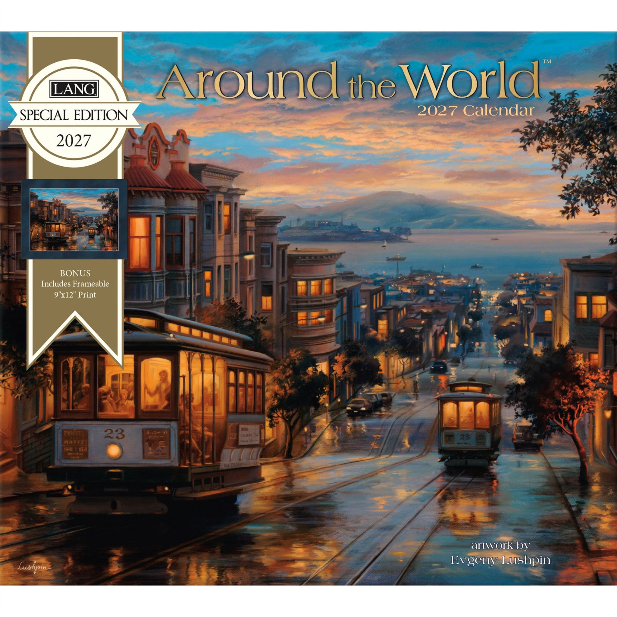 Around the World Special Edition with Print 2027 Wall Calendar