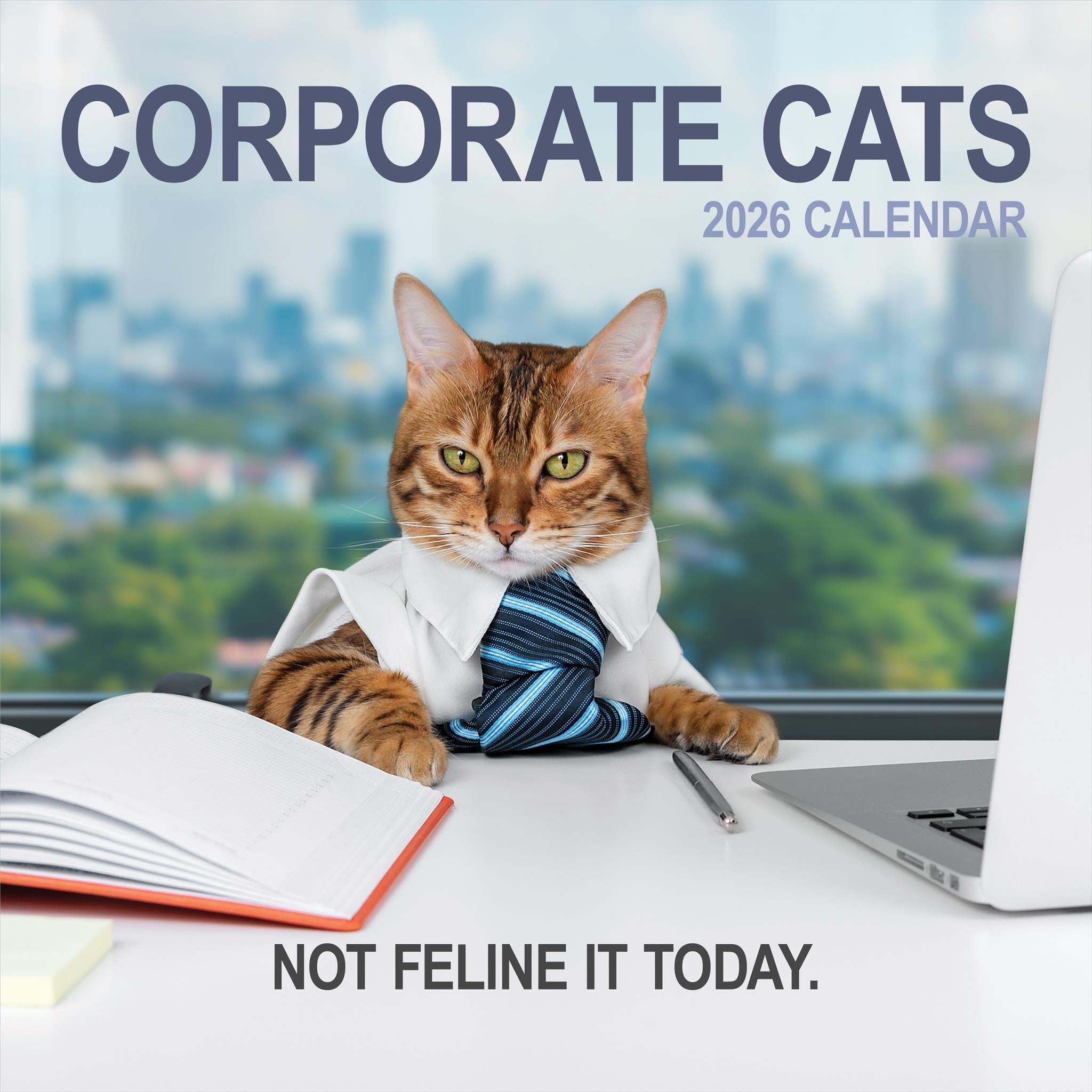 Corporate Cats 2026 Wall Calendar