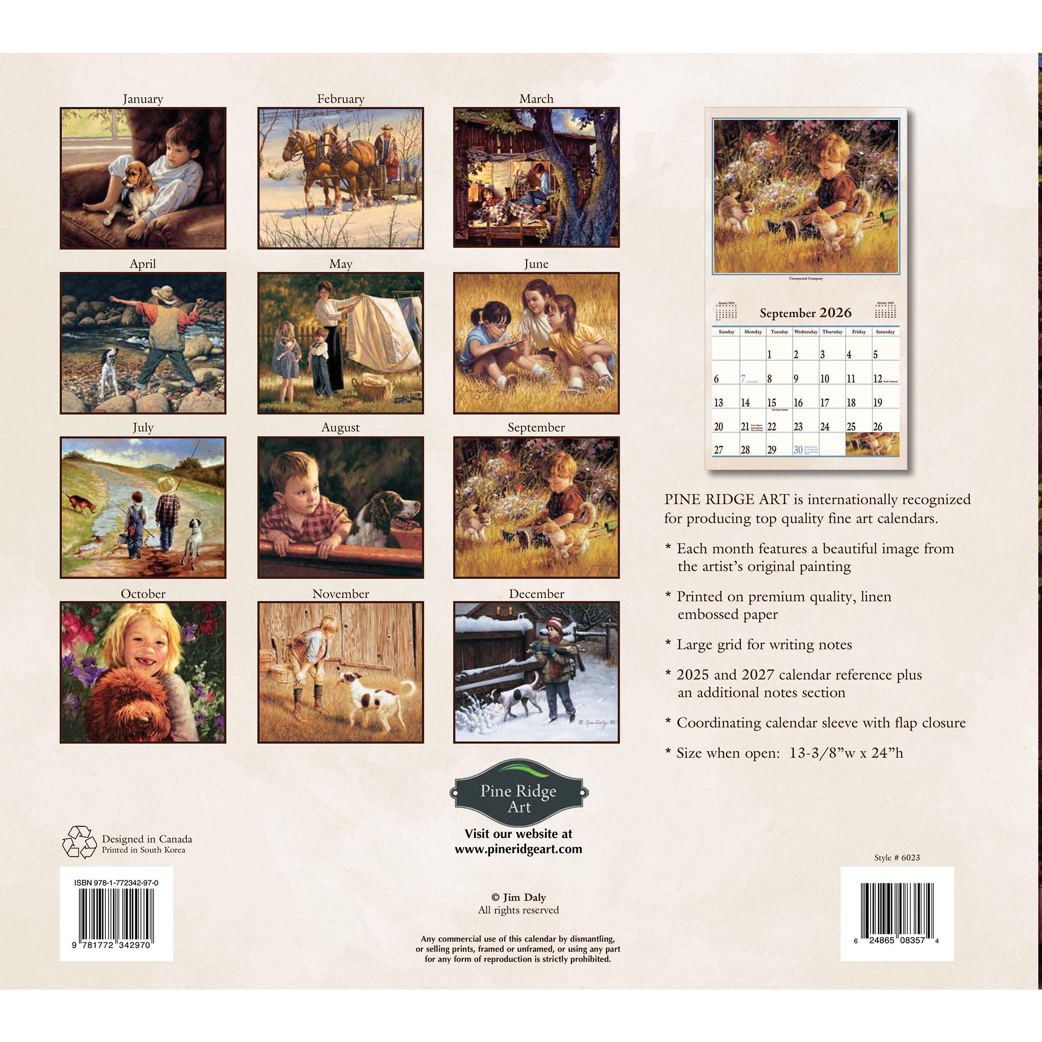 Bygone Days 2026 Wall Calendar