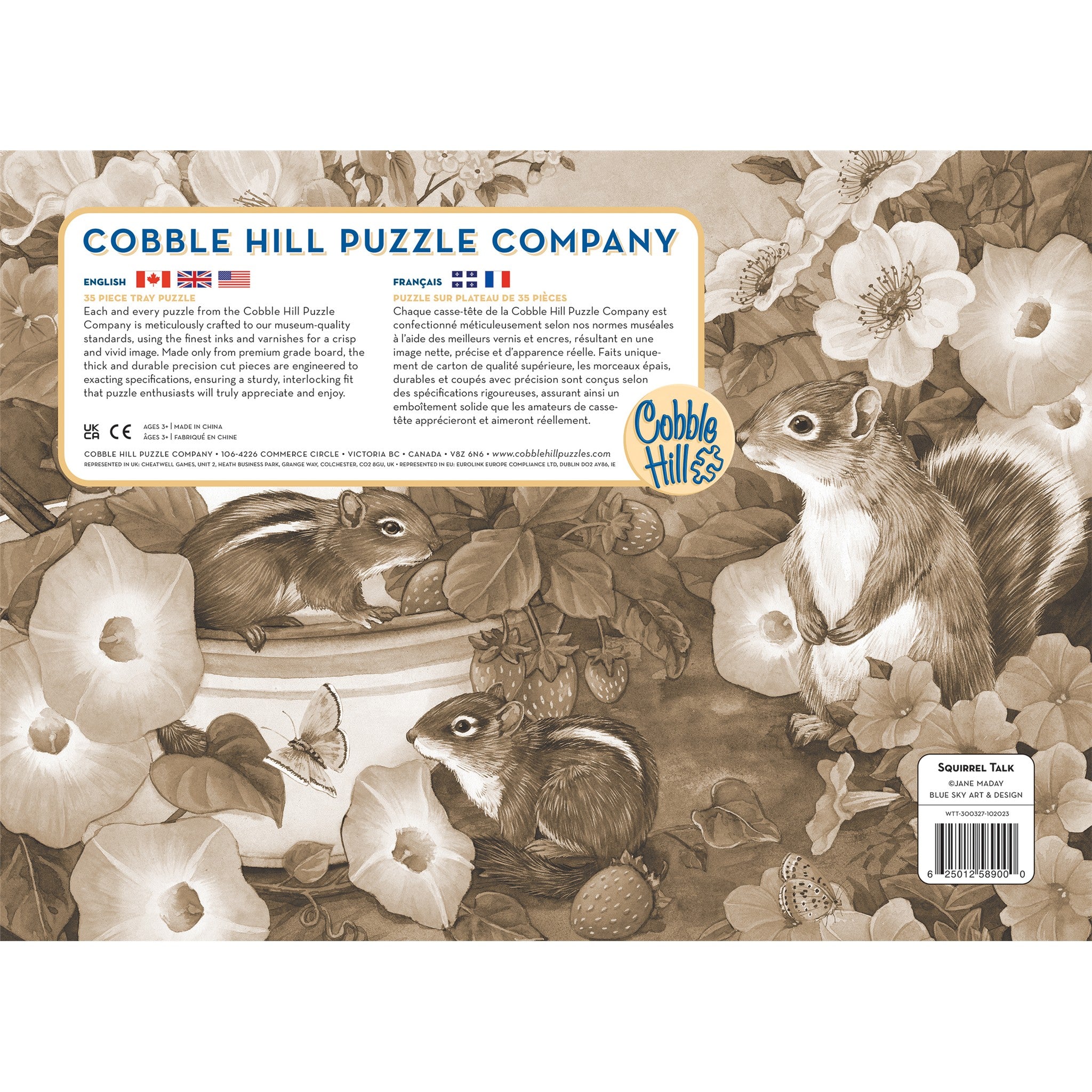 Squirrel Talk 35 Piece Tray Puzzle - Online Only