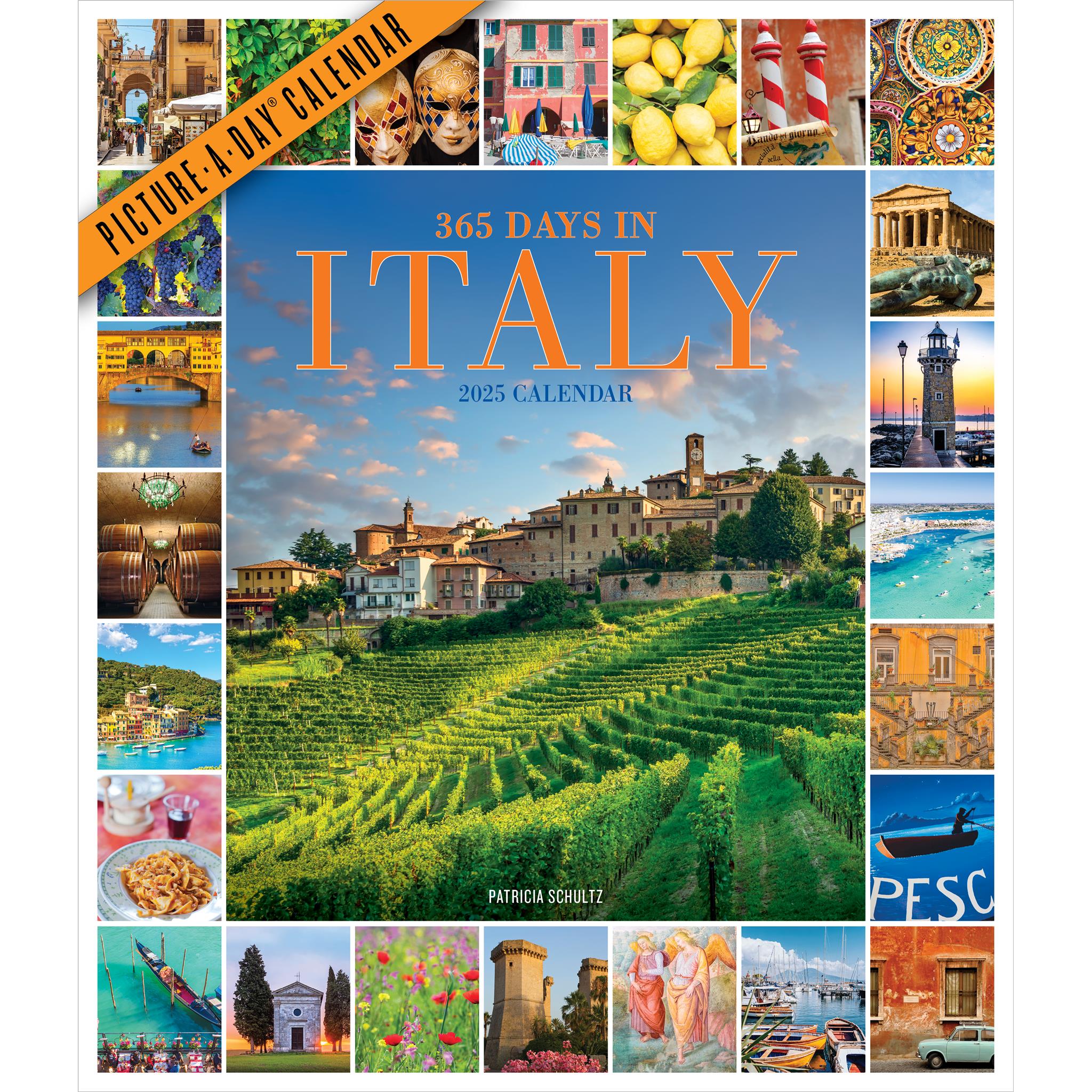 Italy 365 Wall 2025 Calendar