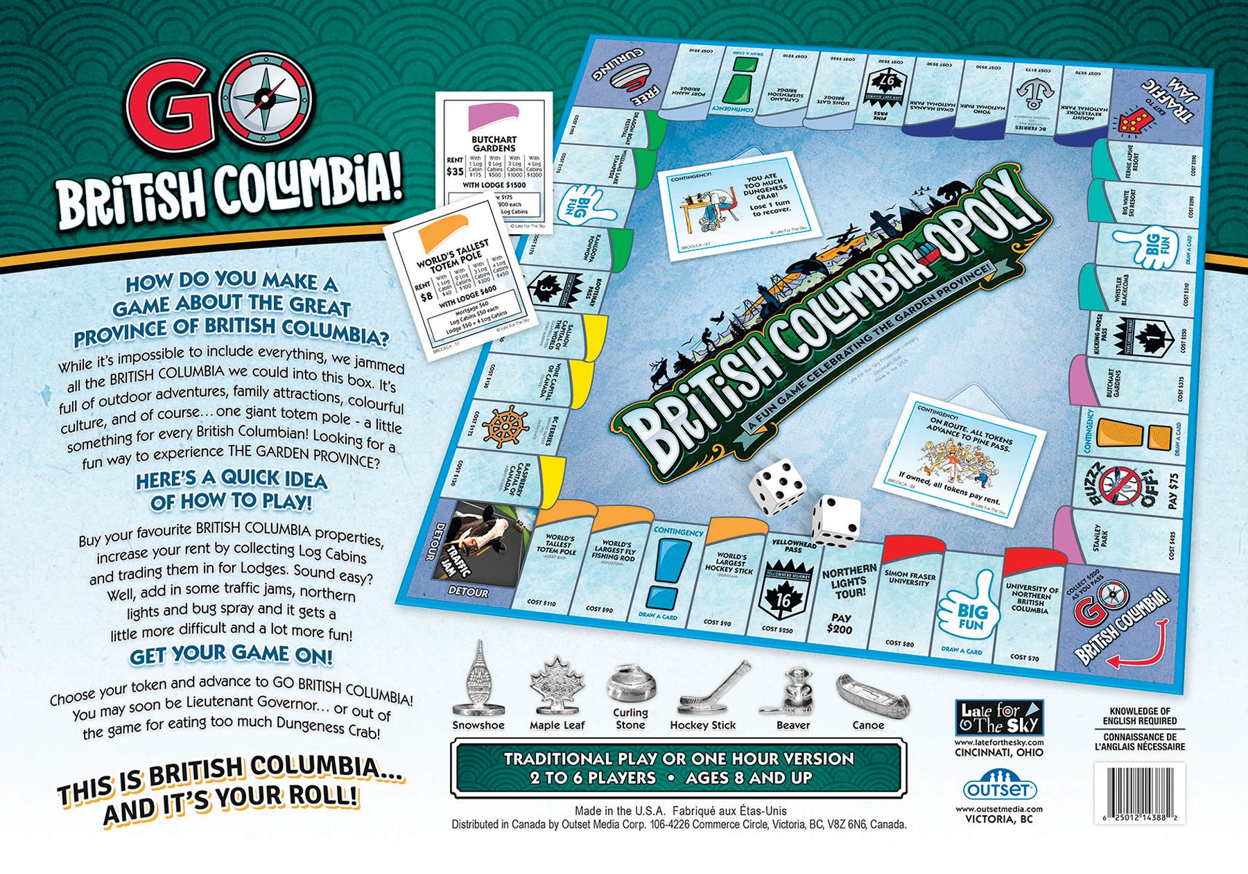 British Columbia Opoly - Calendar Club Canada