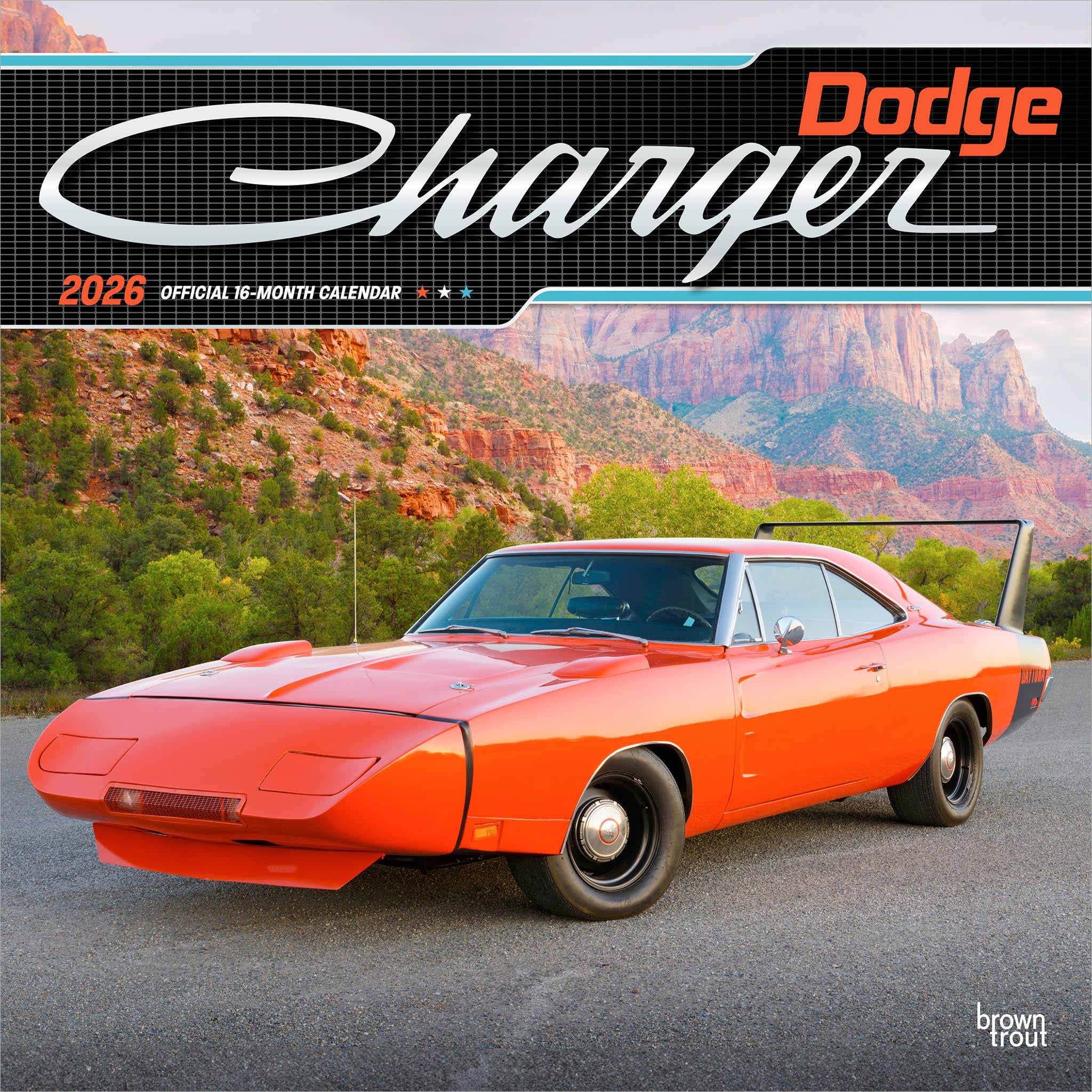 Dodge Charger 2026 Wall Calendar - Calendar Club Canada