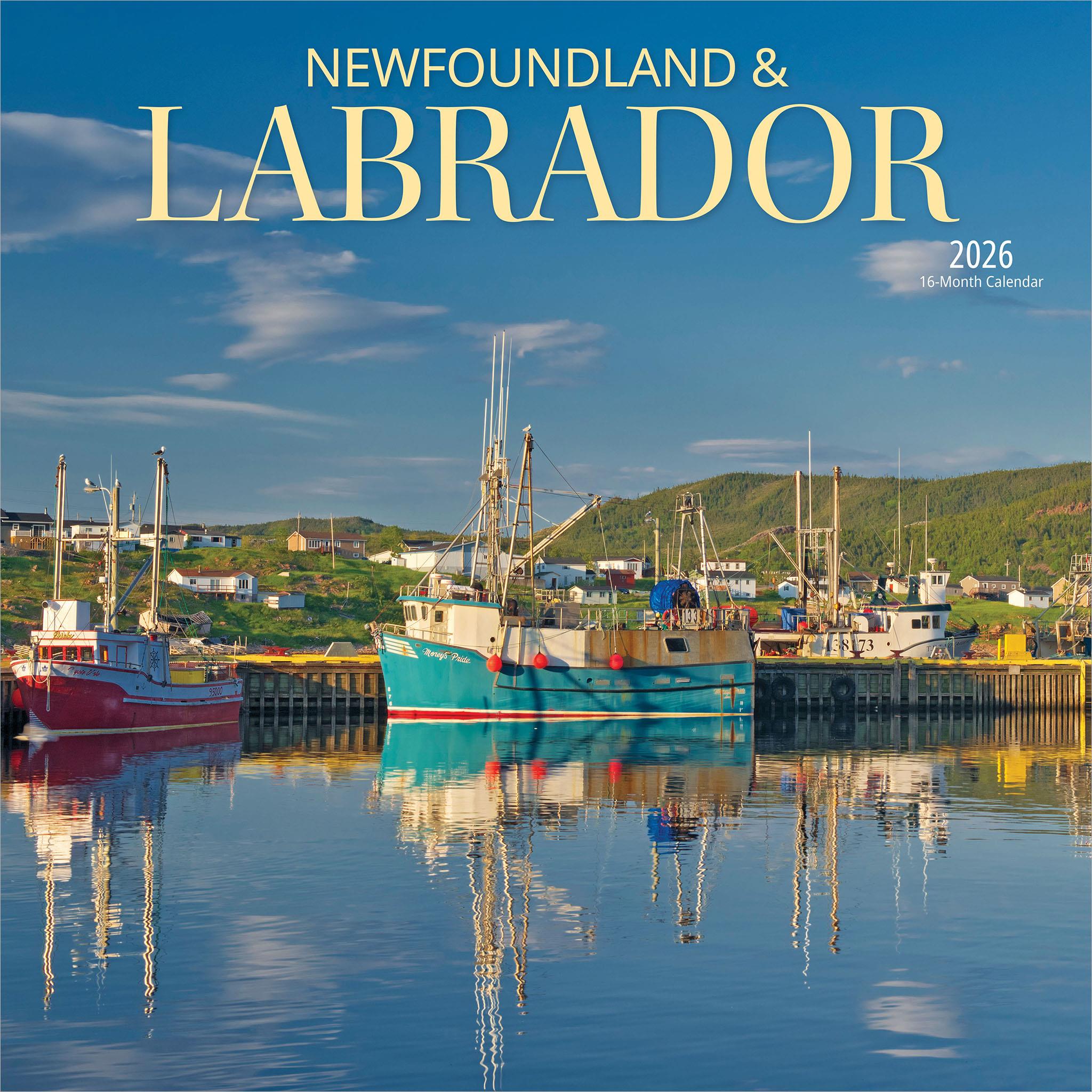 Newfoundland And Labrador 2026 Wall Calendar