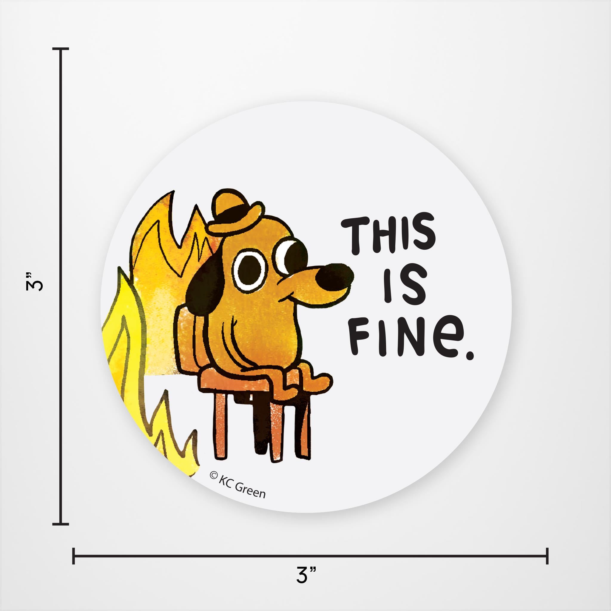 This is Fine Vinyl Sticker