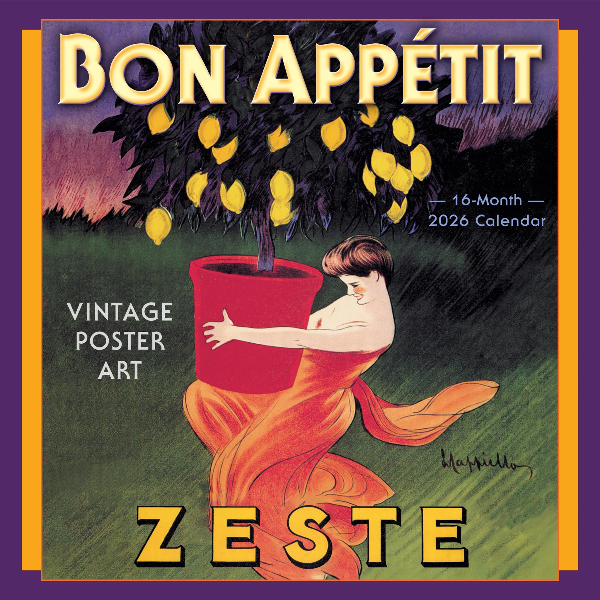 Bon Appetit 2026 Wall Calendar