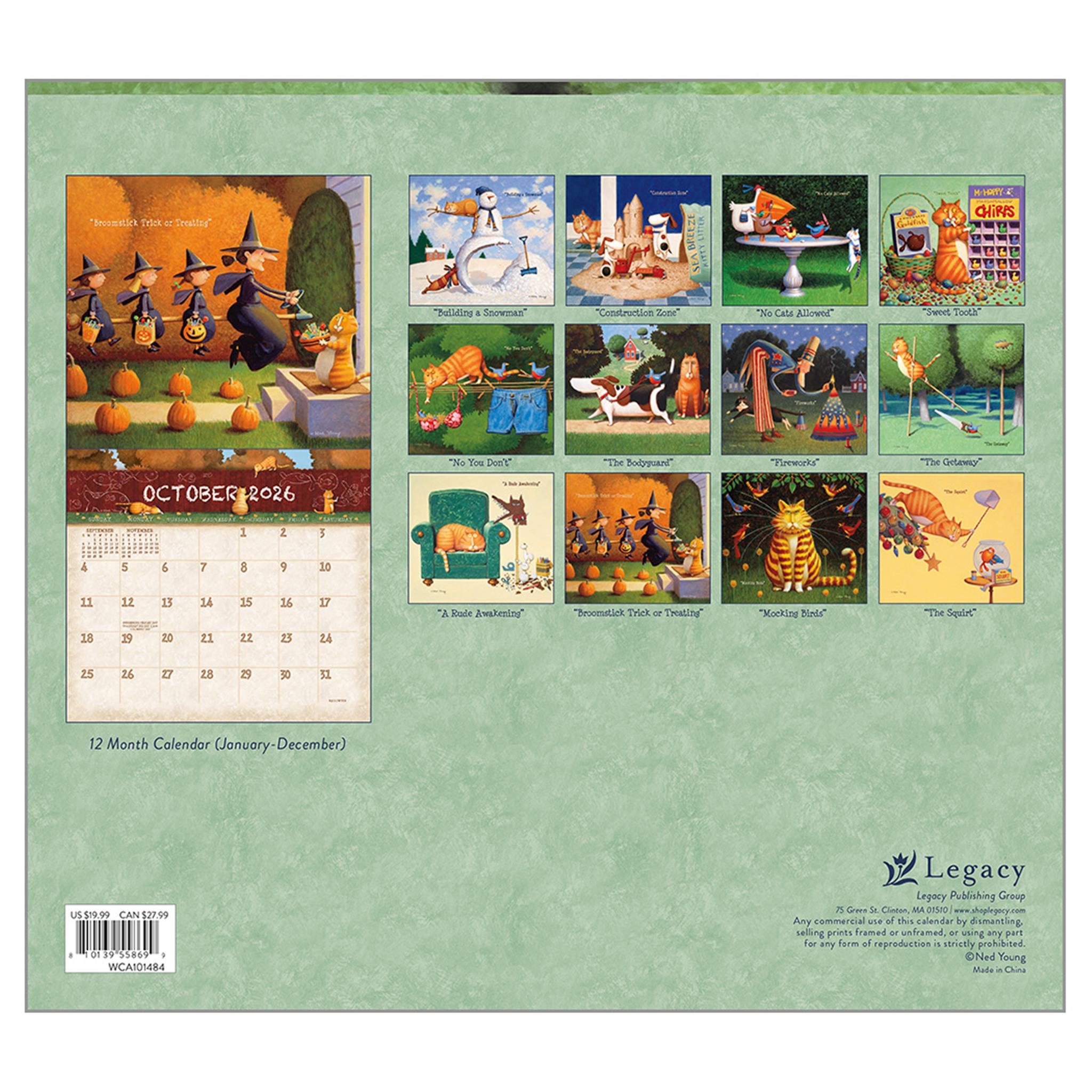 A Cats Life 2026 Deluxe Wall Calendar