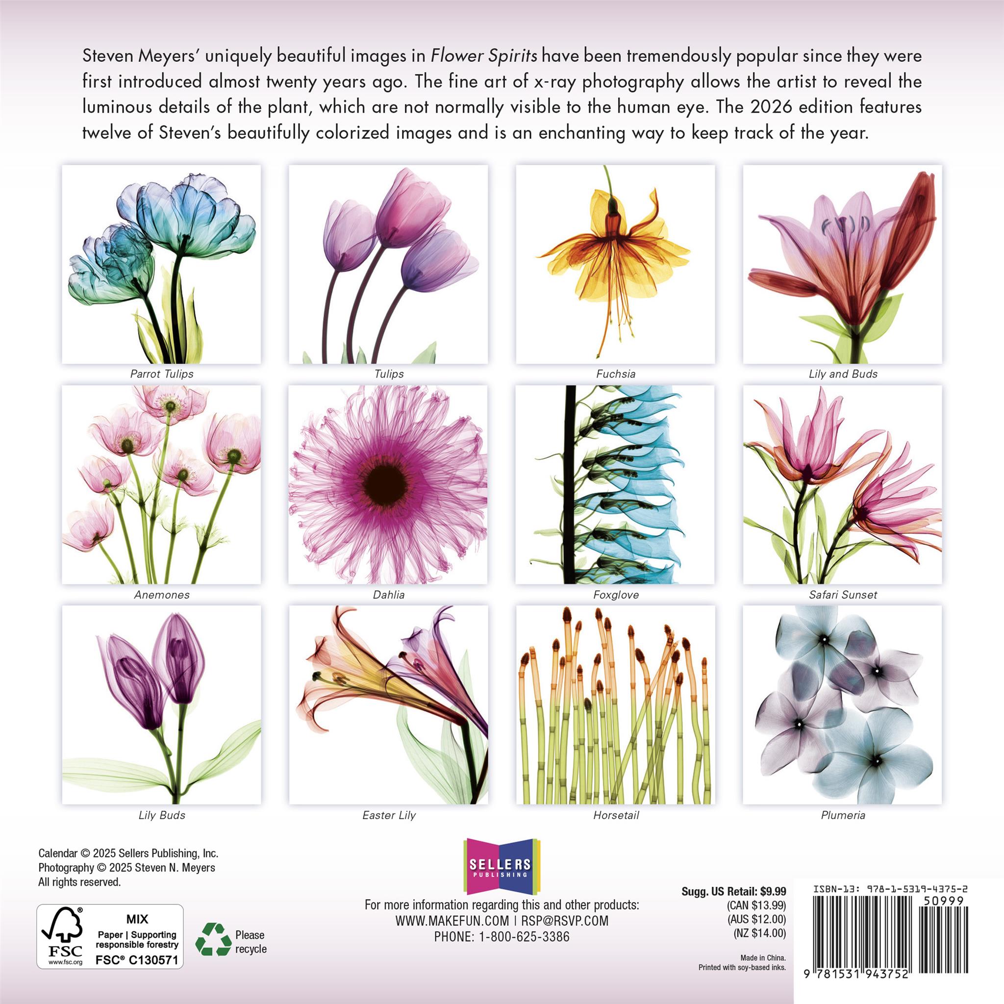 Flower Spirits 2026 Mini Calendar