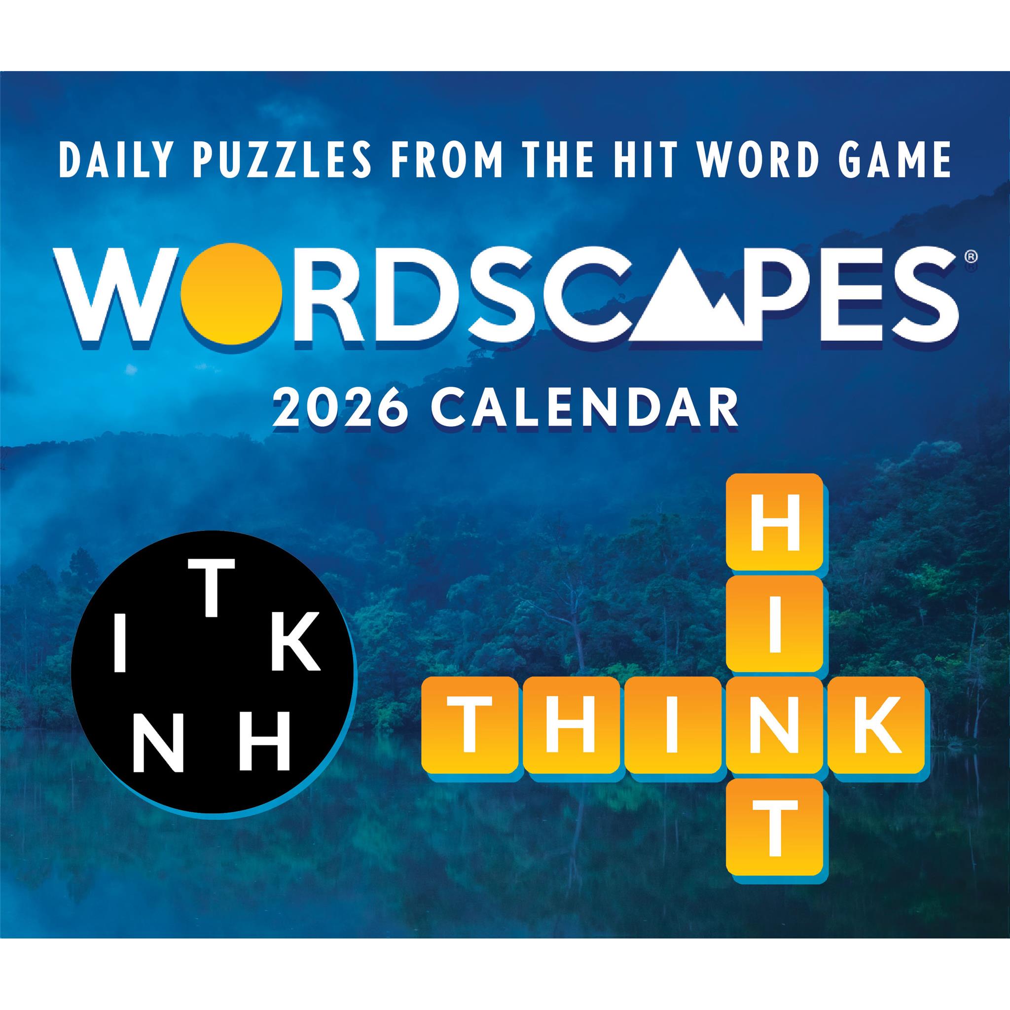 Wordscapes® Puzzle Fun 2026 Box Calendar - Online Only