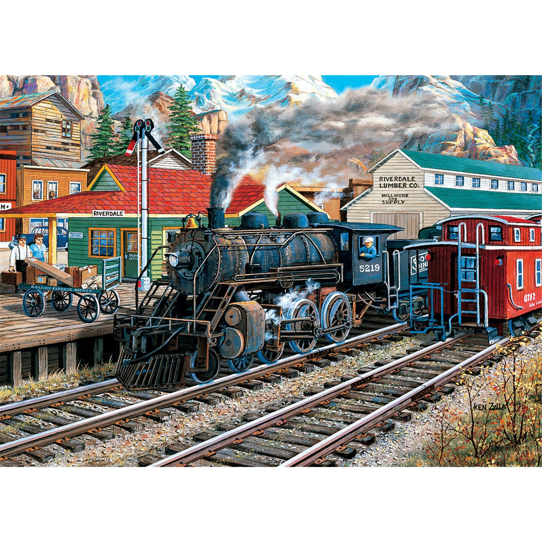 The Old Depot Station 1000 Piece Puzzle
