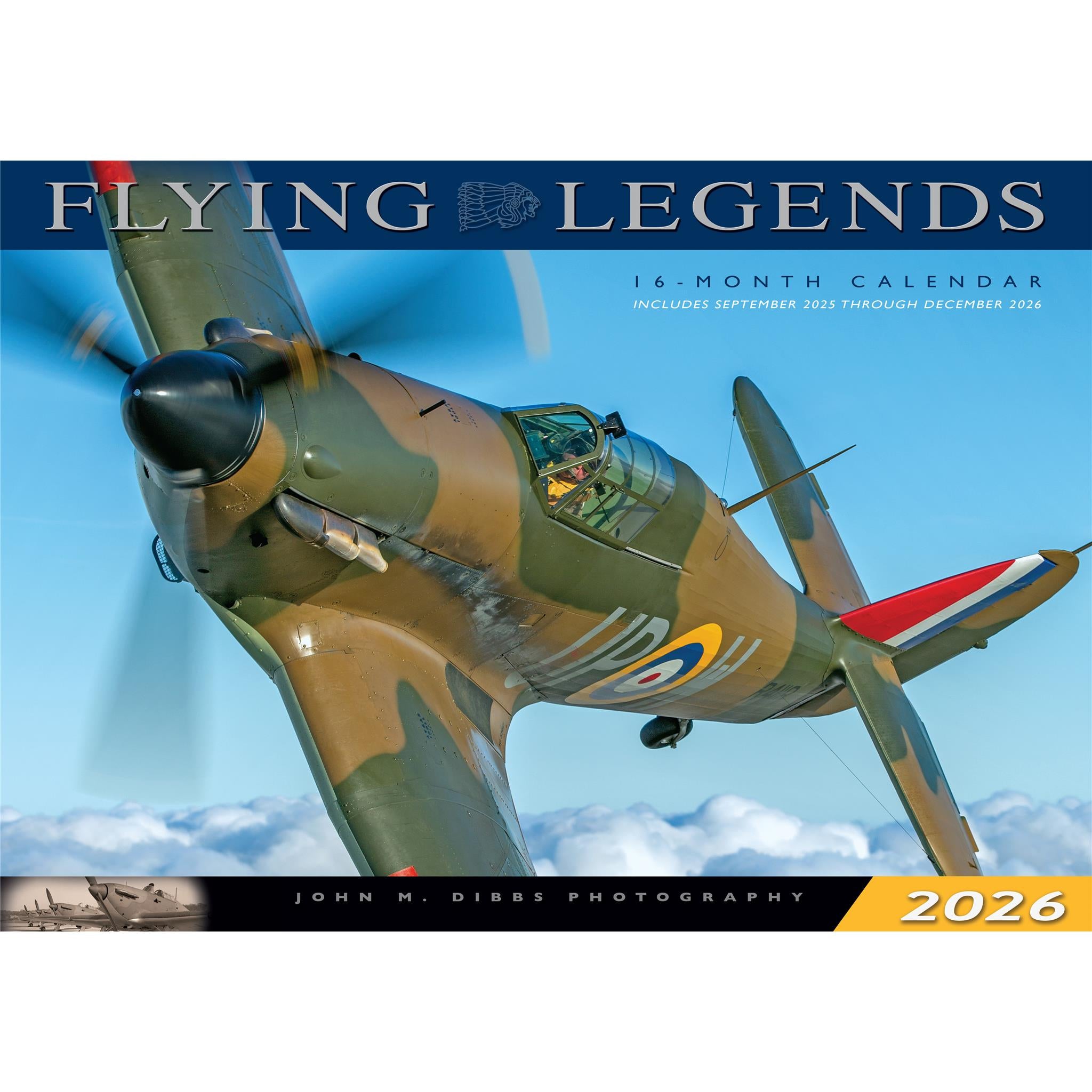 Flying Legends Oversized Wall 2026 Calendar