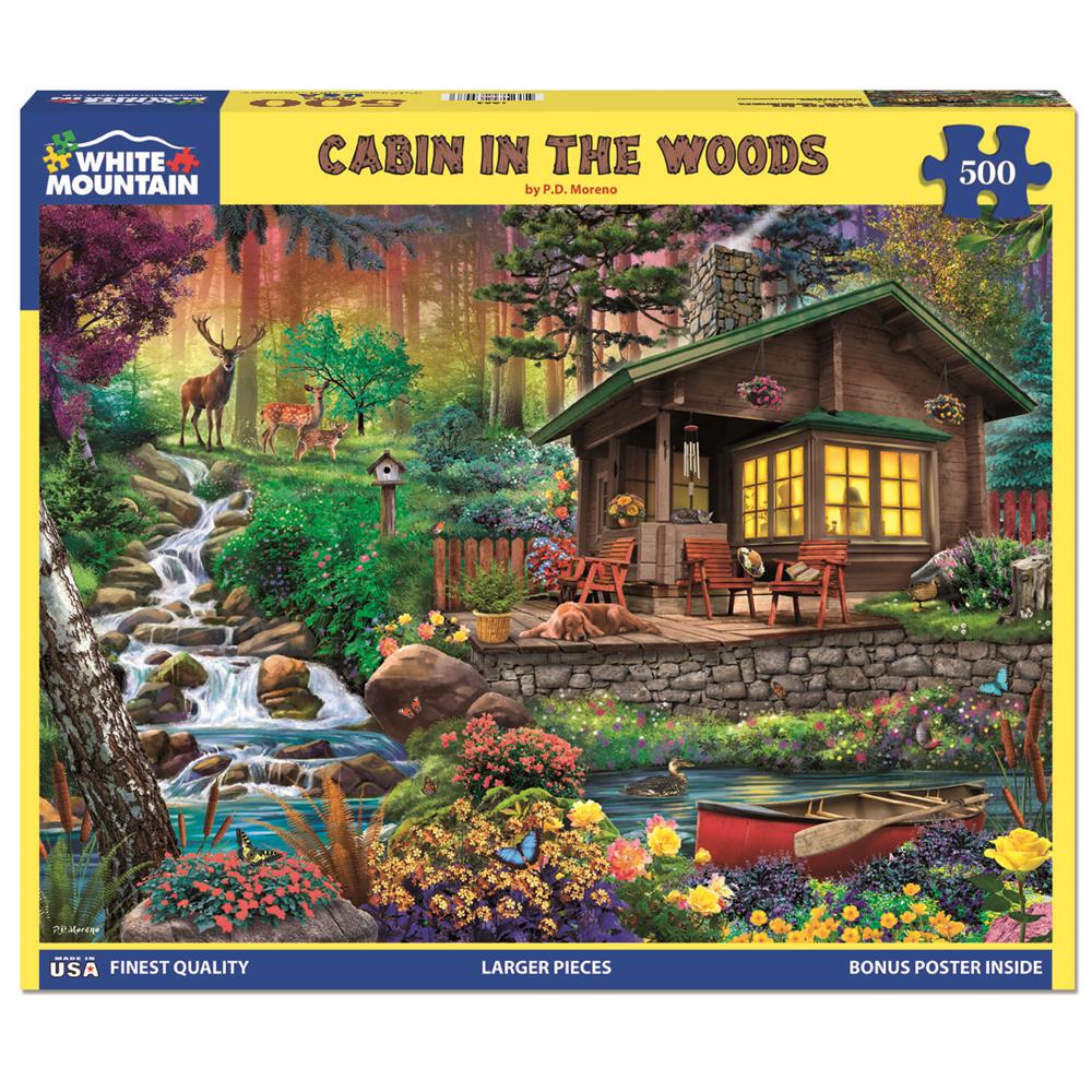 Cabin in The Woods Jigsaw Puzzle (500 Piece) - Online Exclusive
