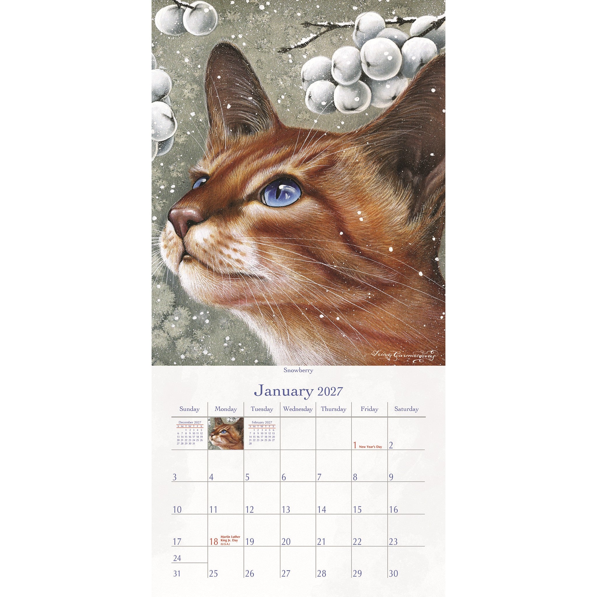 The Cat's Meow 2027 Slim Calendar - Online Only