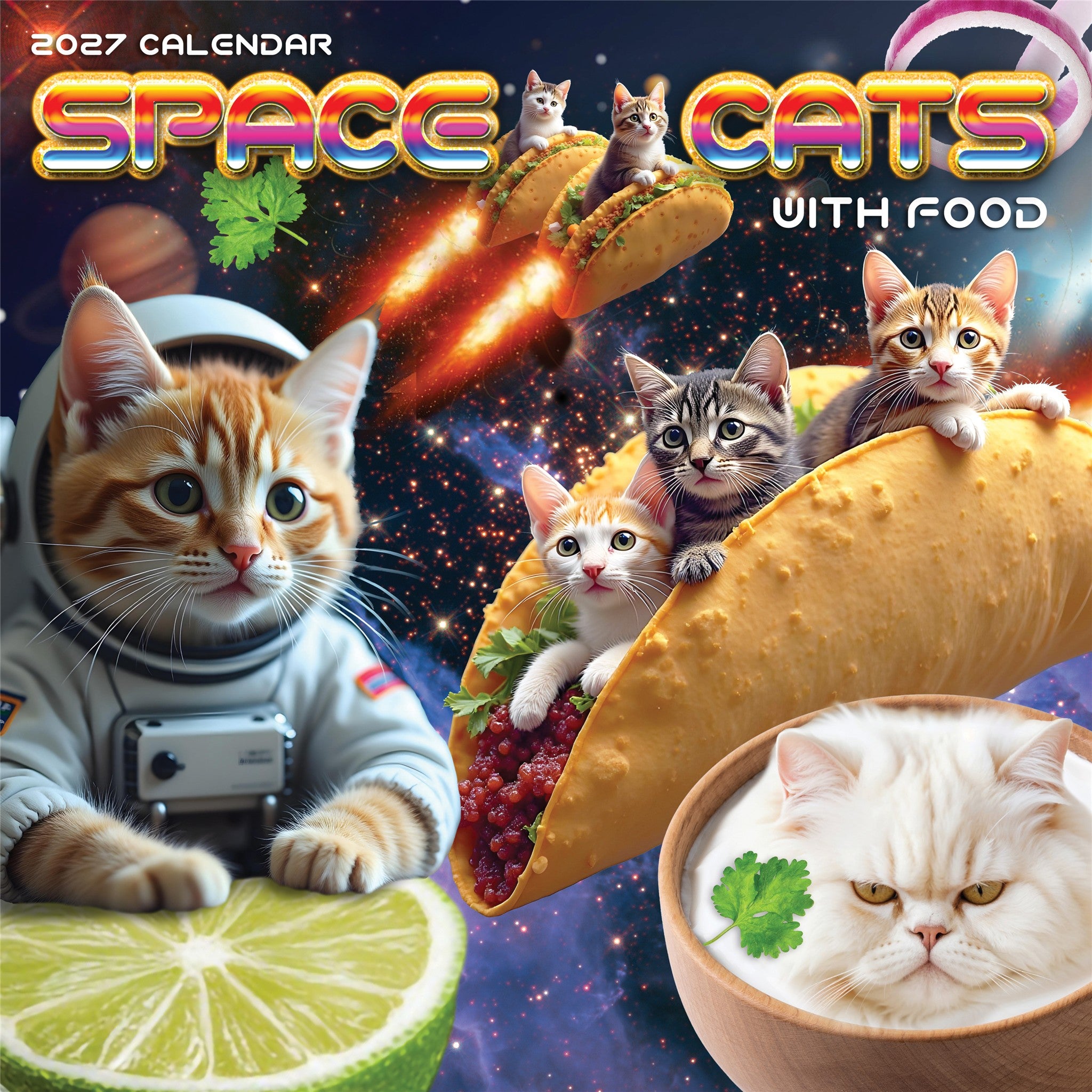 Space Cats 2027 Wall Calendar - Online Only