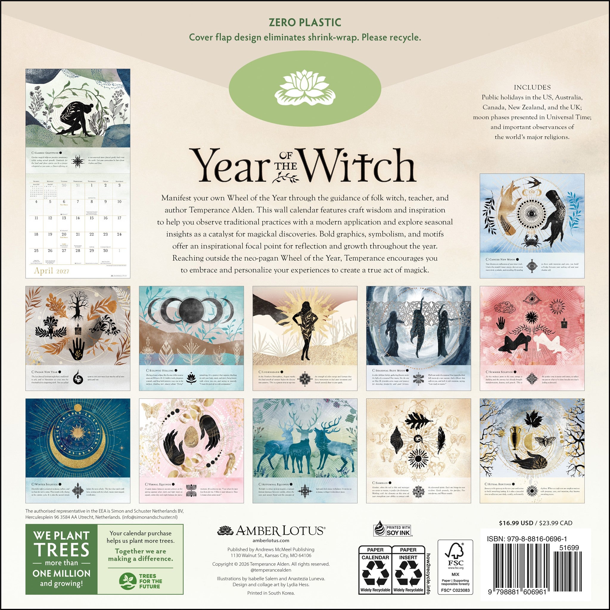 Year of the Witch 2027 Wall Calendar