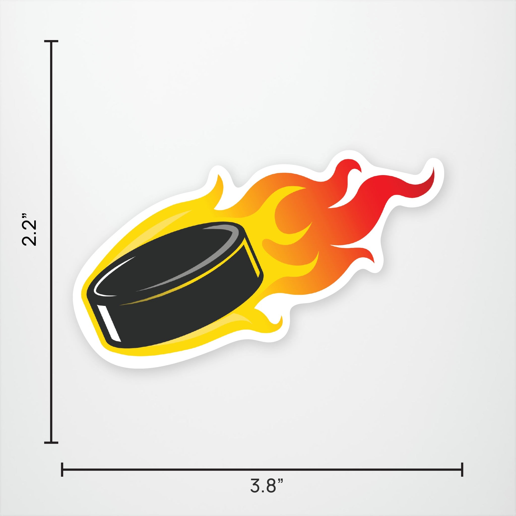 Hockey Puck Vinyl Sticker