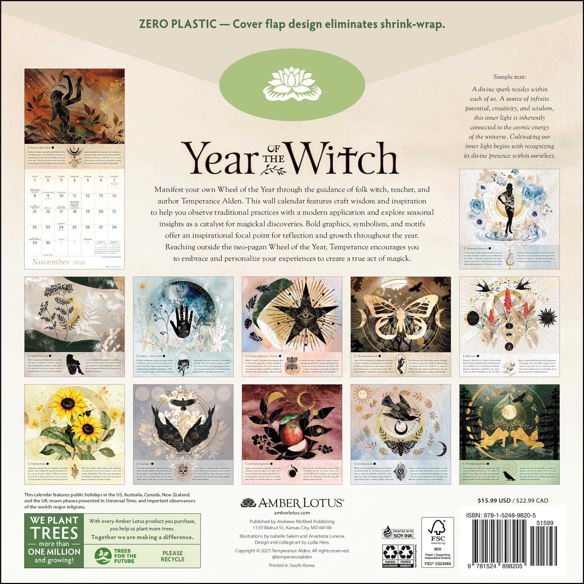Year Of The Witch 2026 Wall Calendar - Online Only