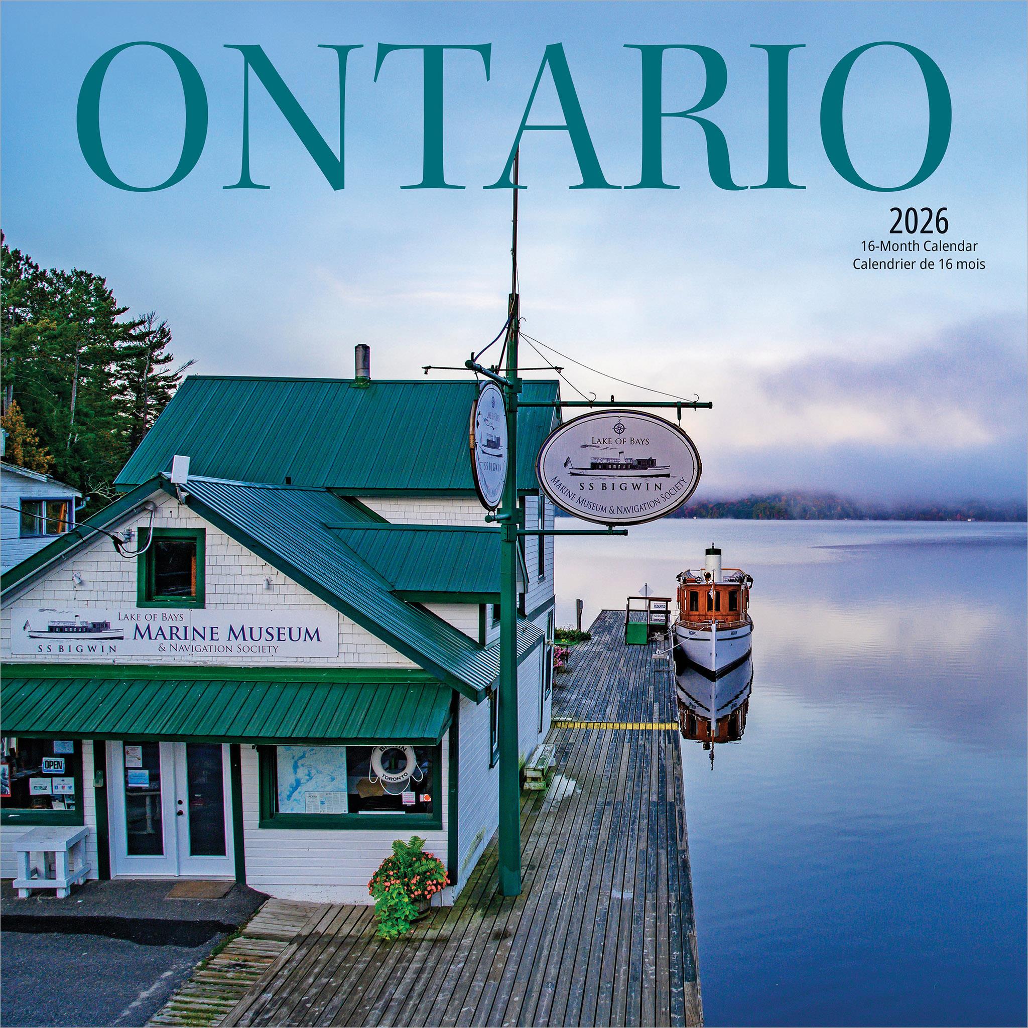 Ontario 2026 Wall Calendar