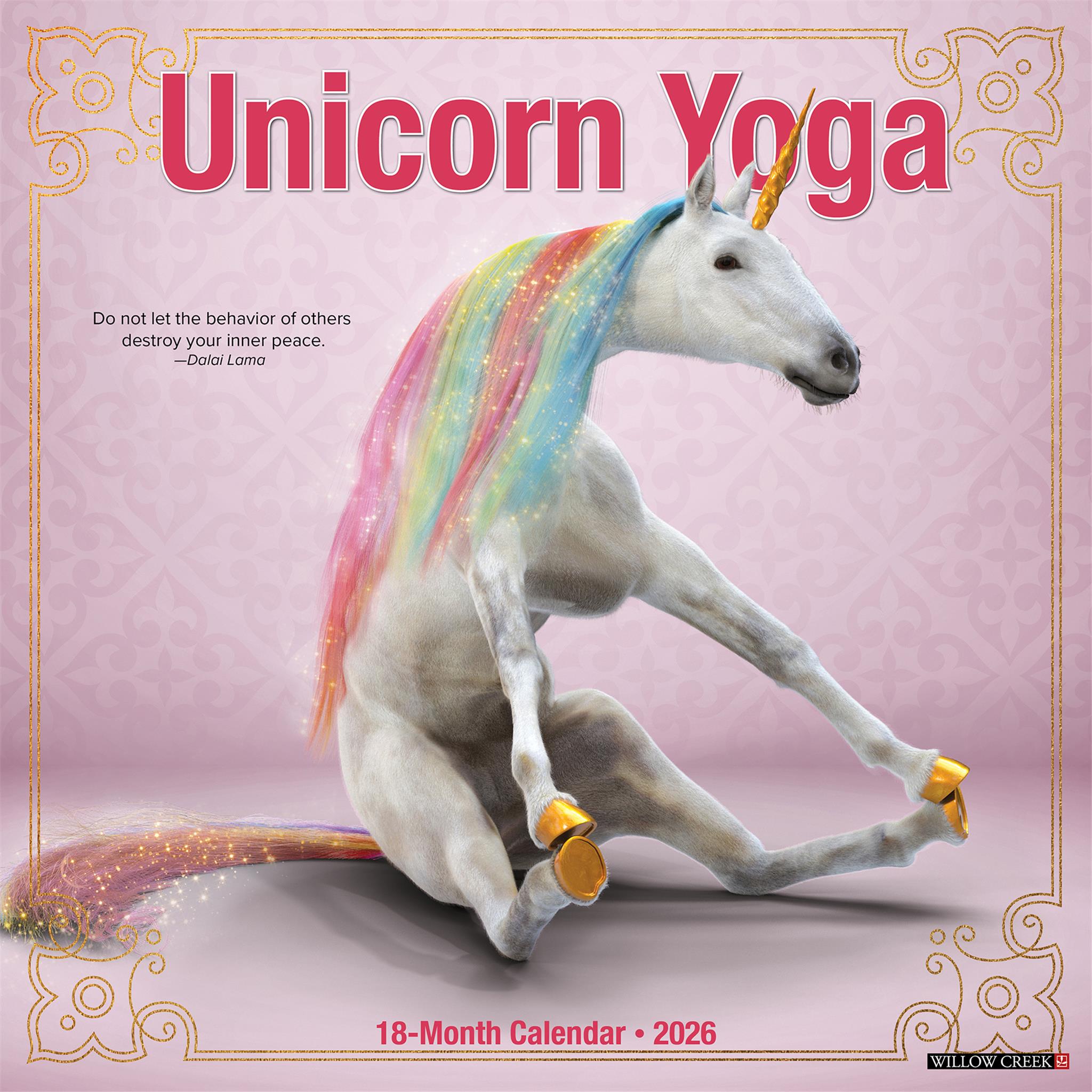 Unicorn Yoga 2026 Wall Calendar