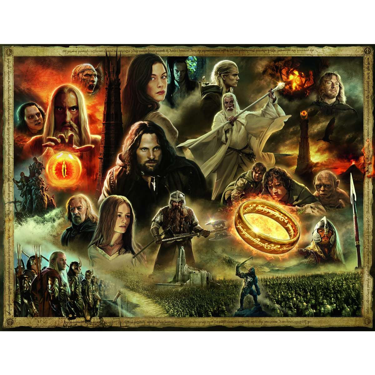 LOTR The Two Towers 2000 Piece Puzzle - Online Only