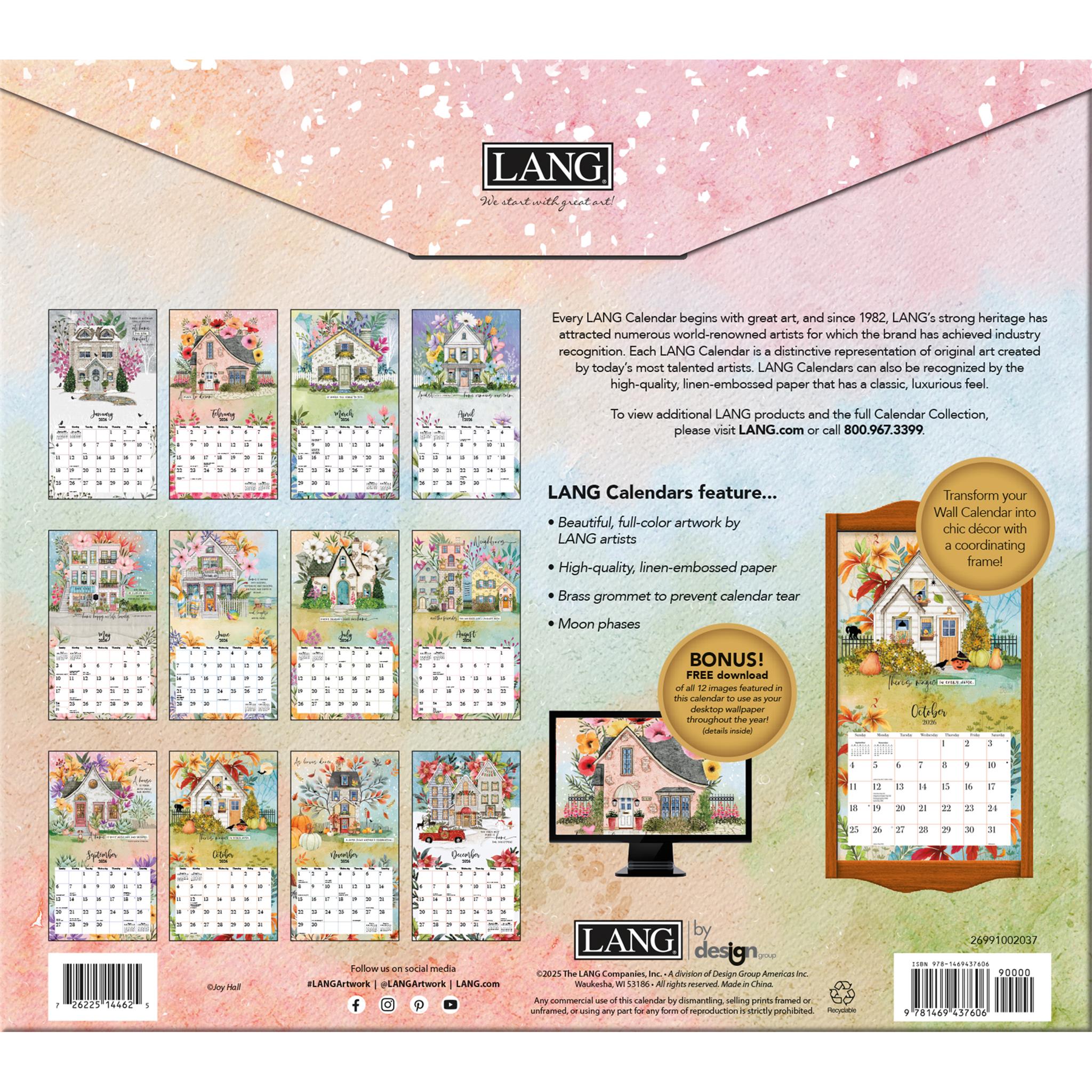 Bless This Home 2026 Deluxe Wall Calendar - Online Only