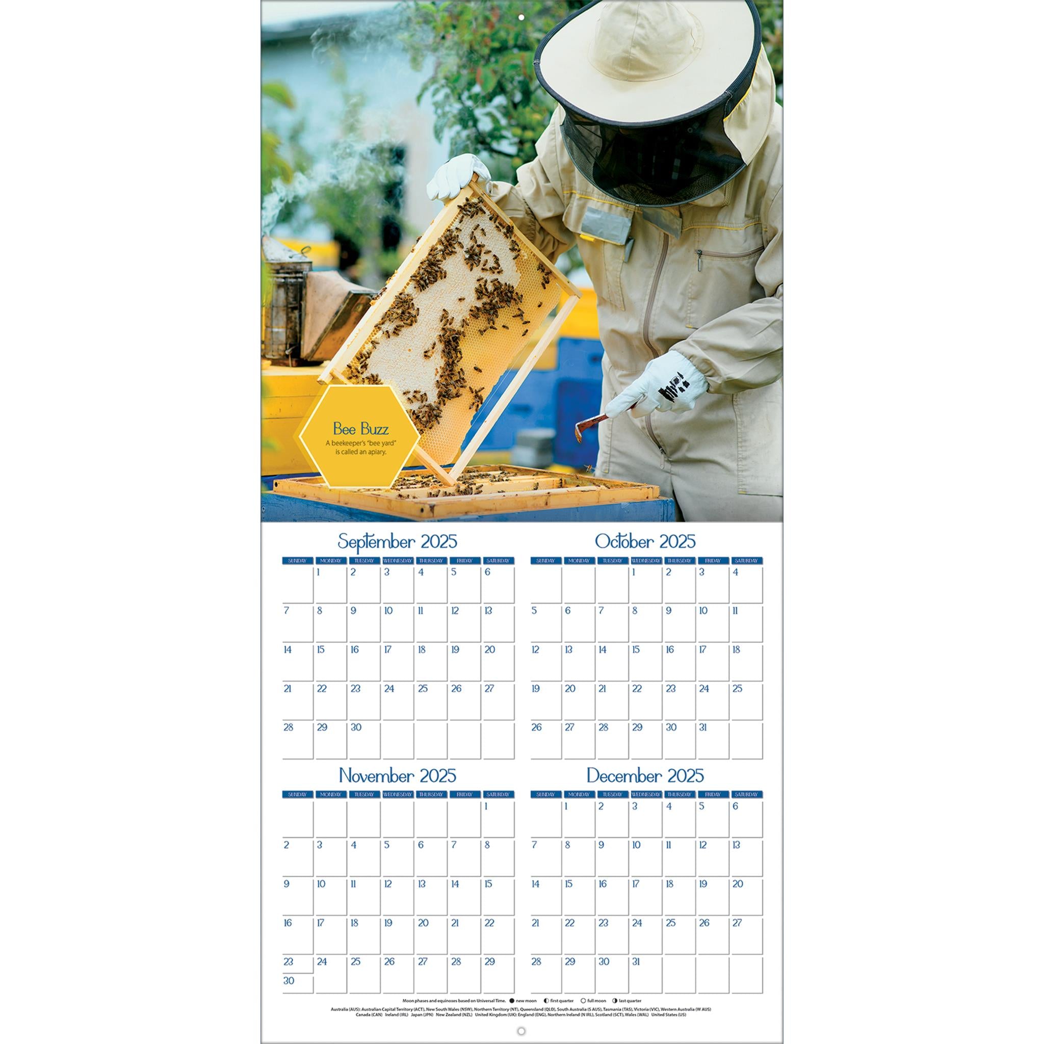 Busy Bees 2026 Wall Calendar