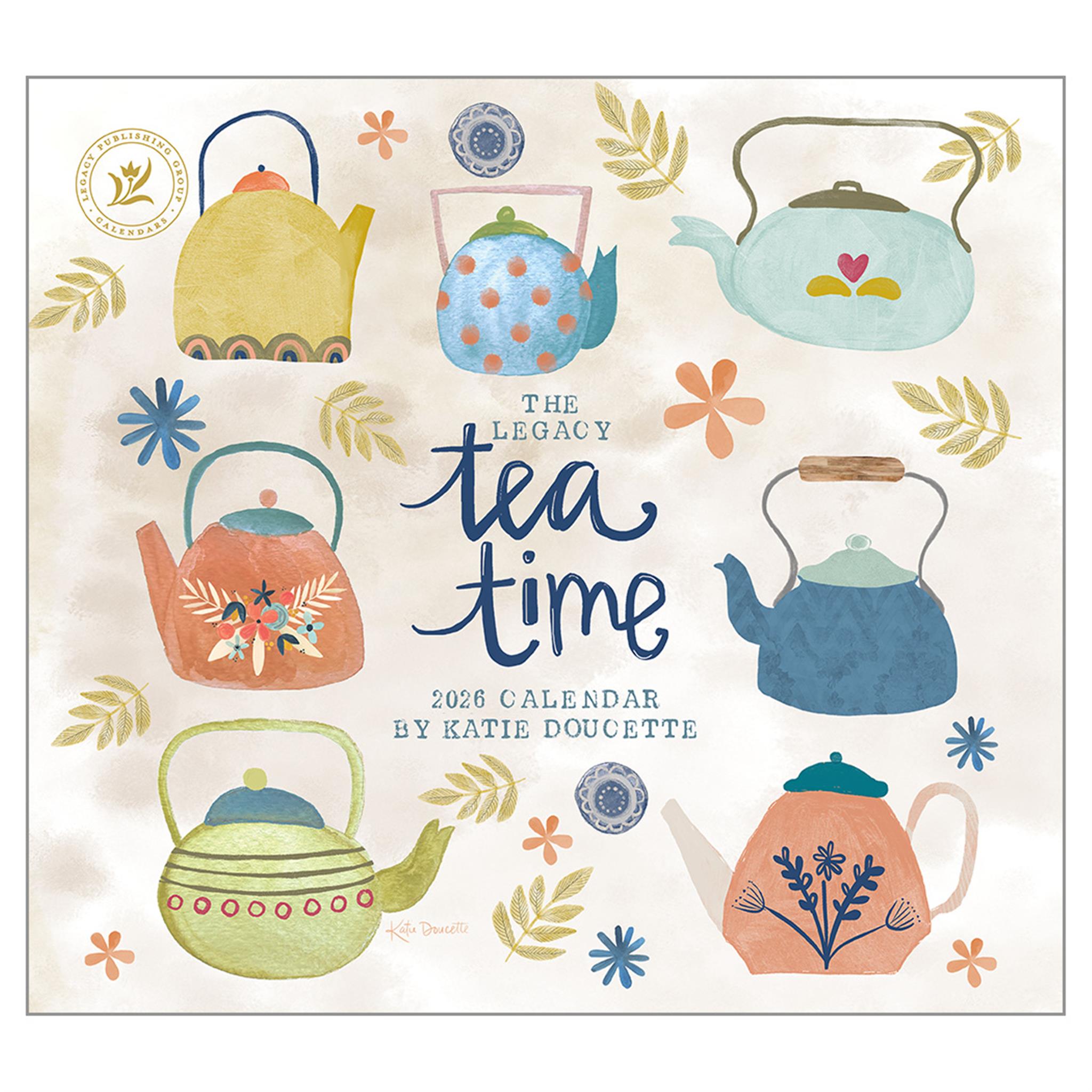 Tea Time 2026 Deluxe Wall Calendar