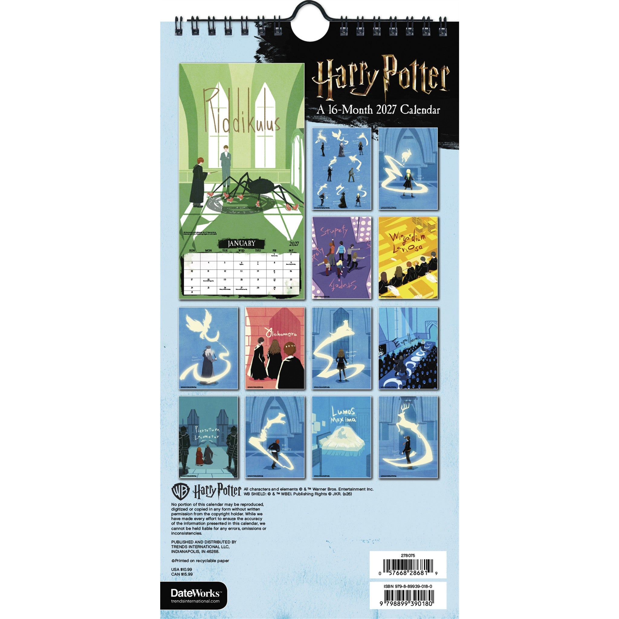 Harry Potter 2027 Slim Calendar - Online Only