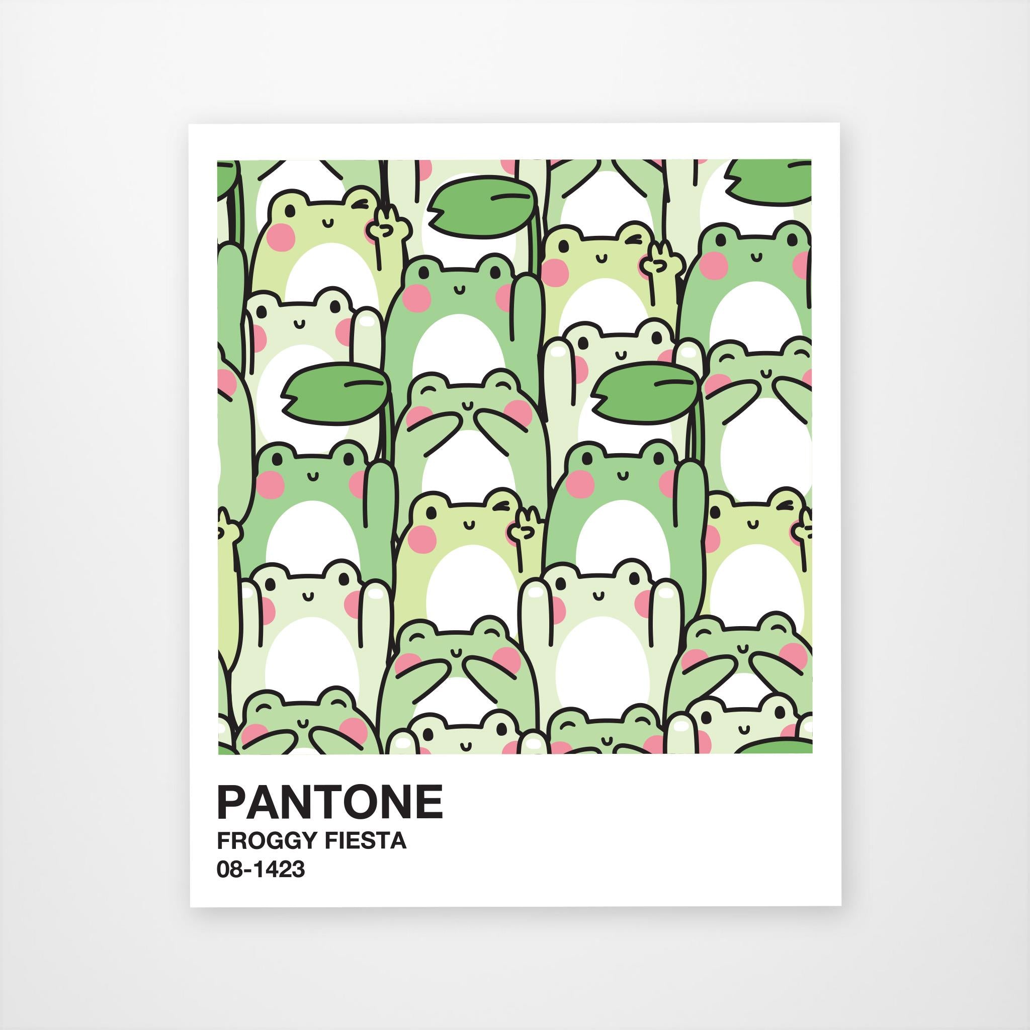 Froggy Fiesta Vinyl Sticker - Calendar Club Canada