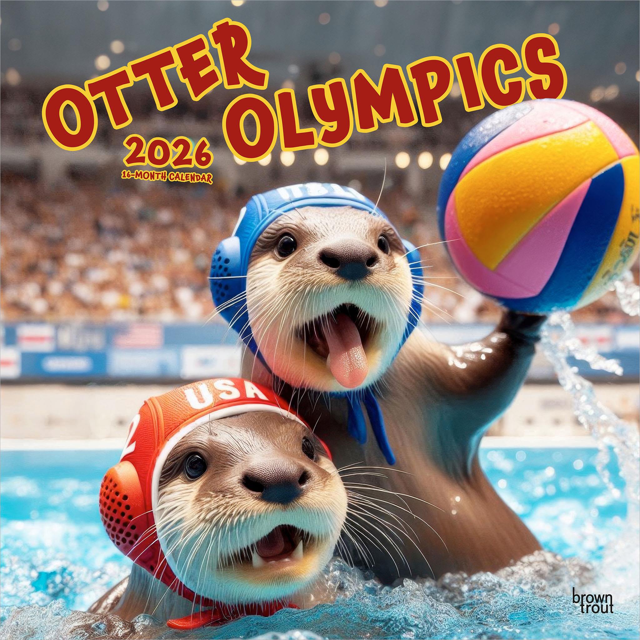 Otter Olympics 2026 Wall Calendar - Online Only