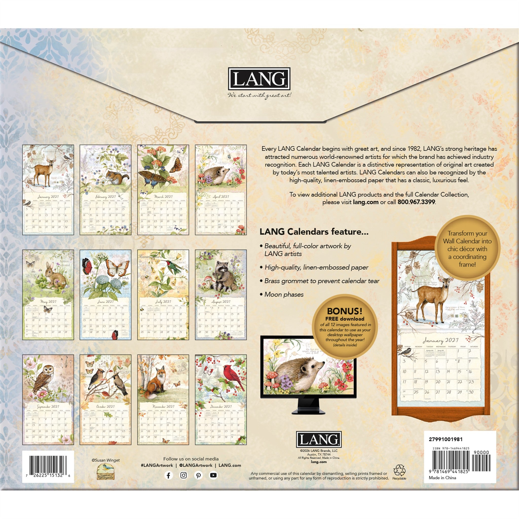 Field Guide 2027 Wall Calendar