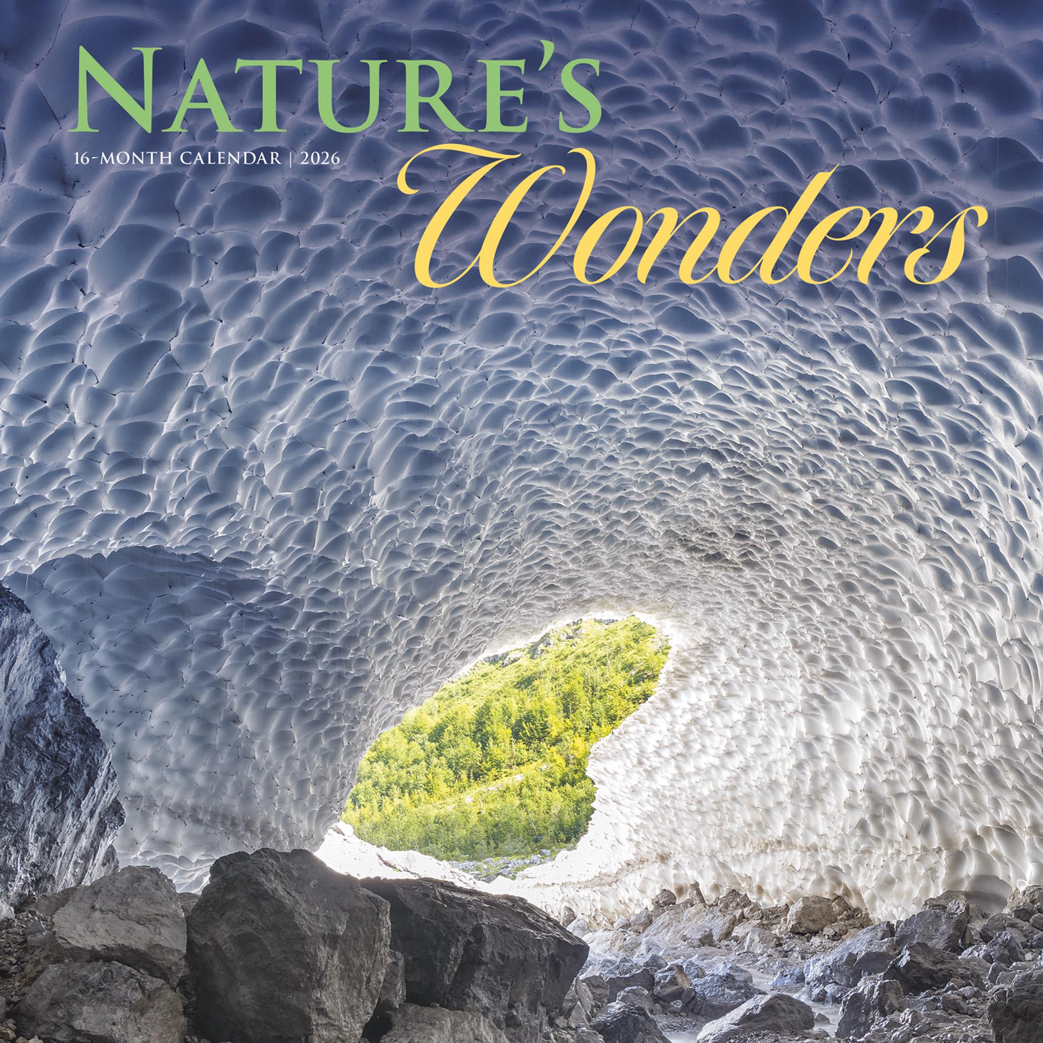 Natures Wonders 2026 Wall Calendar