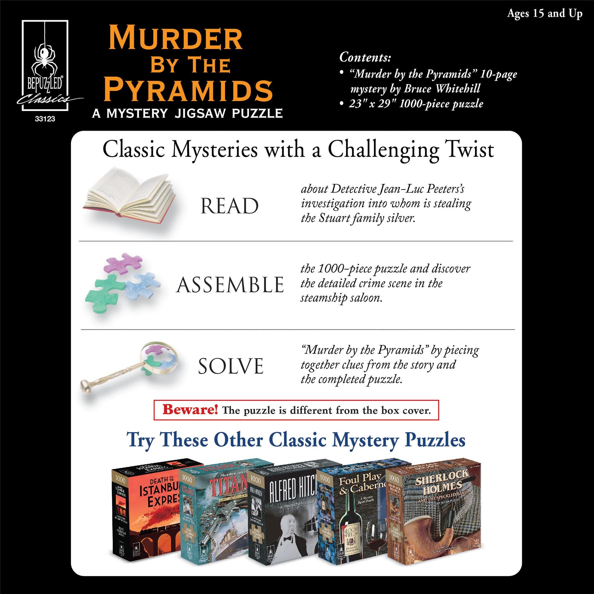 Classic Mystery - Murder By The Pyramids 1000 Piece Puzzle