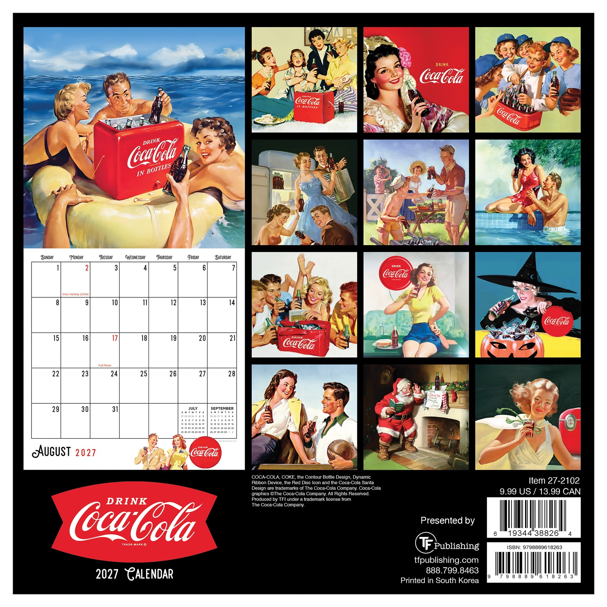 Coca-Cola 2027 Mini Calendar