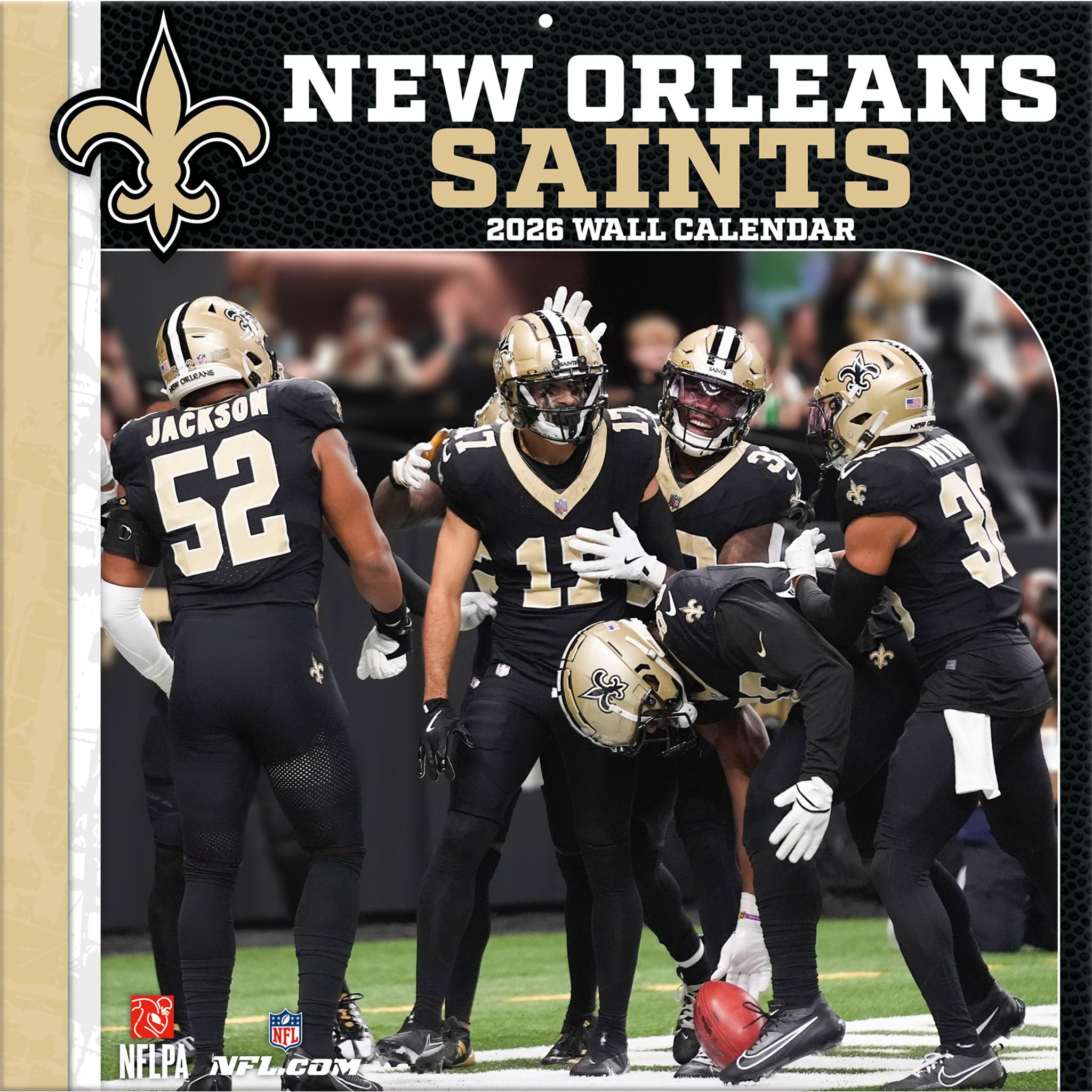 NFL New Orleans Saints 2026 Wall Calendar