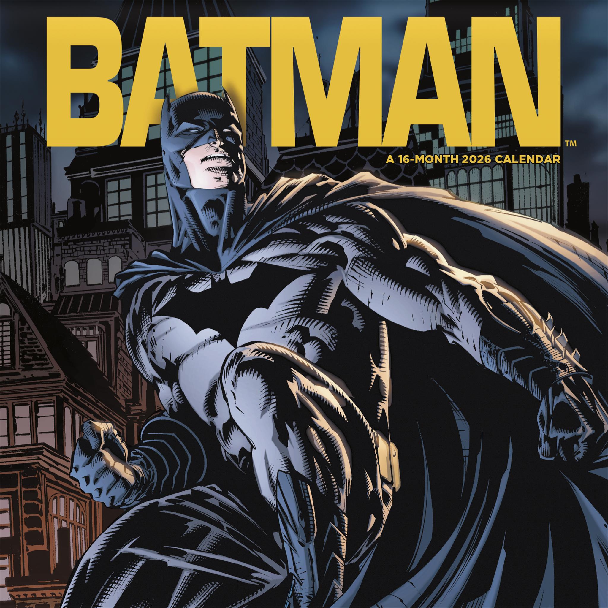Batman Comic 2026 Wall Calendar